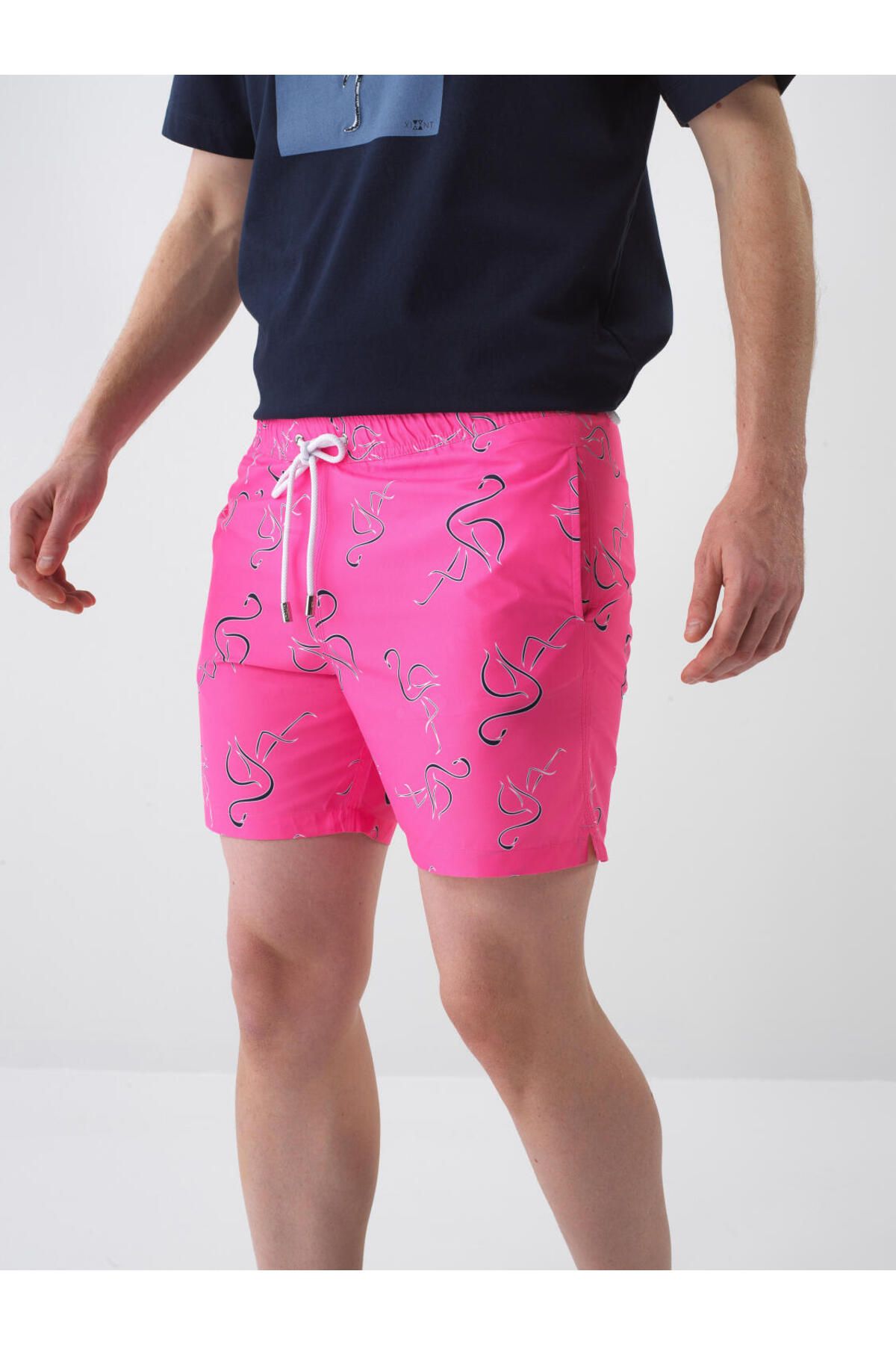 Xint Erkek Pembe Regular Fit Şort Mayo