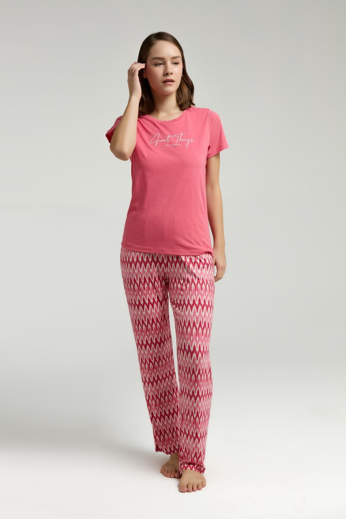 Arnetta Kadın Pembe Pijama Takım