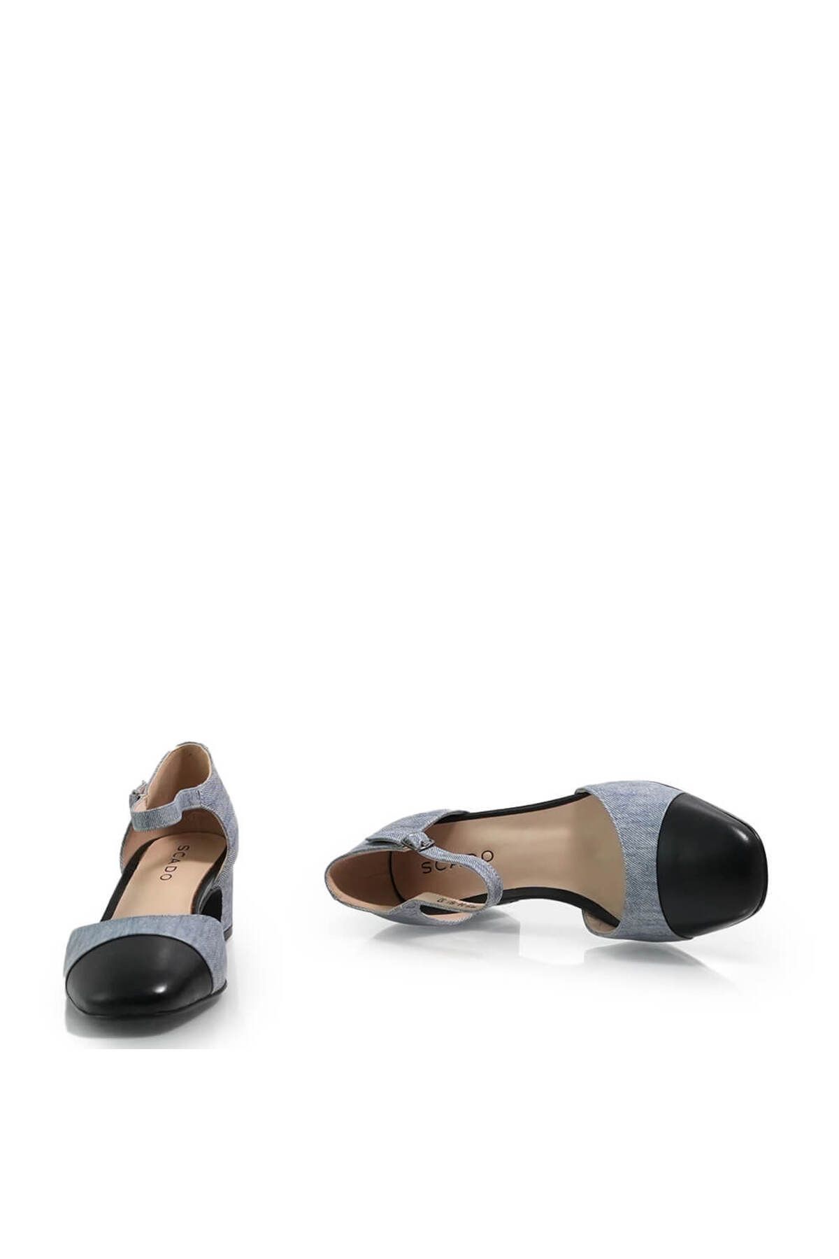 SCADO-Genuine leather Mary Jane shoes 2504191 NAVY BLUE 4