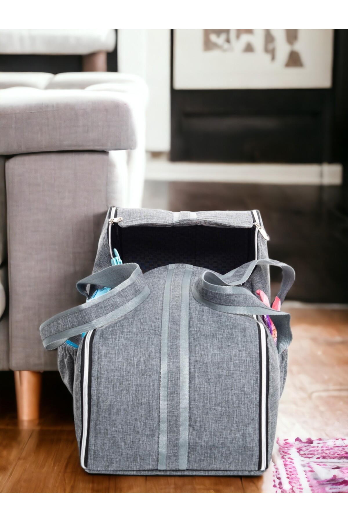 Pimadyo Büyük Doğum Seti (Hastane Çıkışı, Bebek Sırt Çantası, Portbebe, Battaniye, 10lu Mendil ve 3lÜ Çorap) fotoğrafı 7 (önizleme)