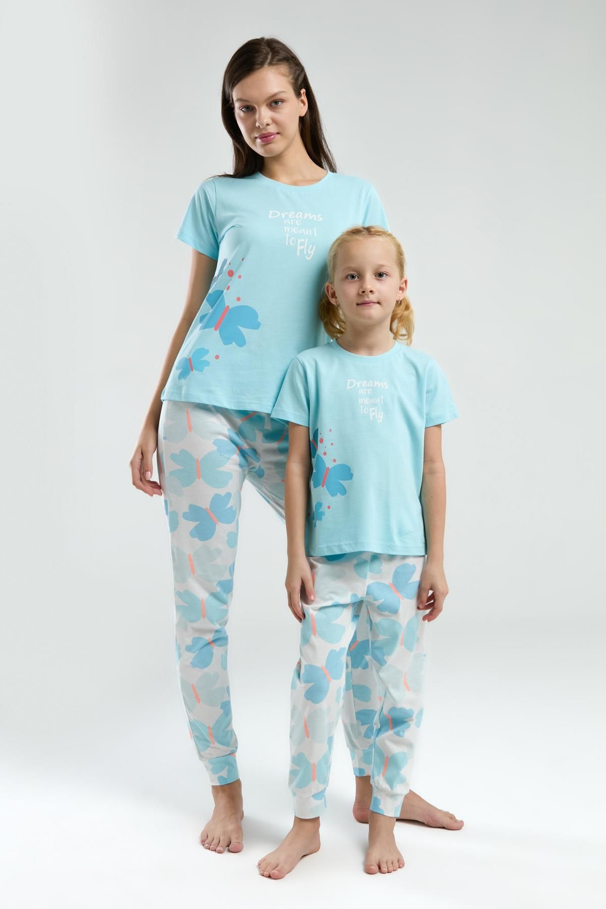 Rolypoly Anne Kız Pijama Kombin, Anne ve çocuk pijamalar ayrı ayrı fiyatlandırılır