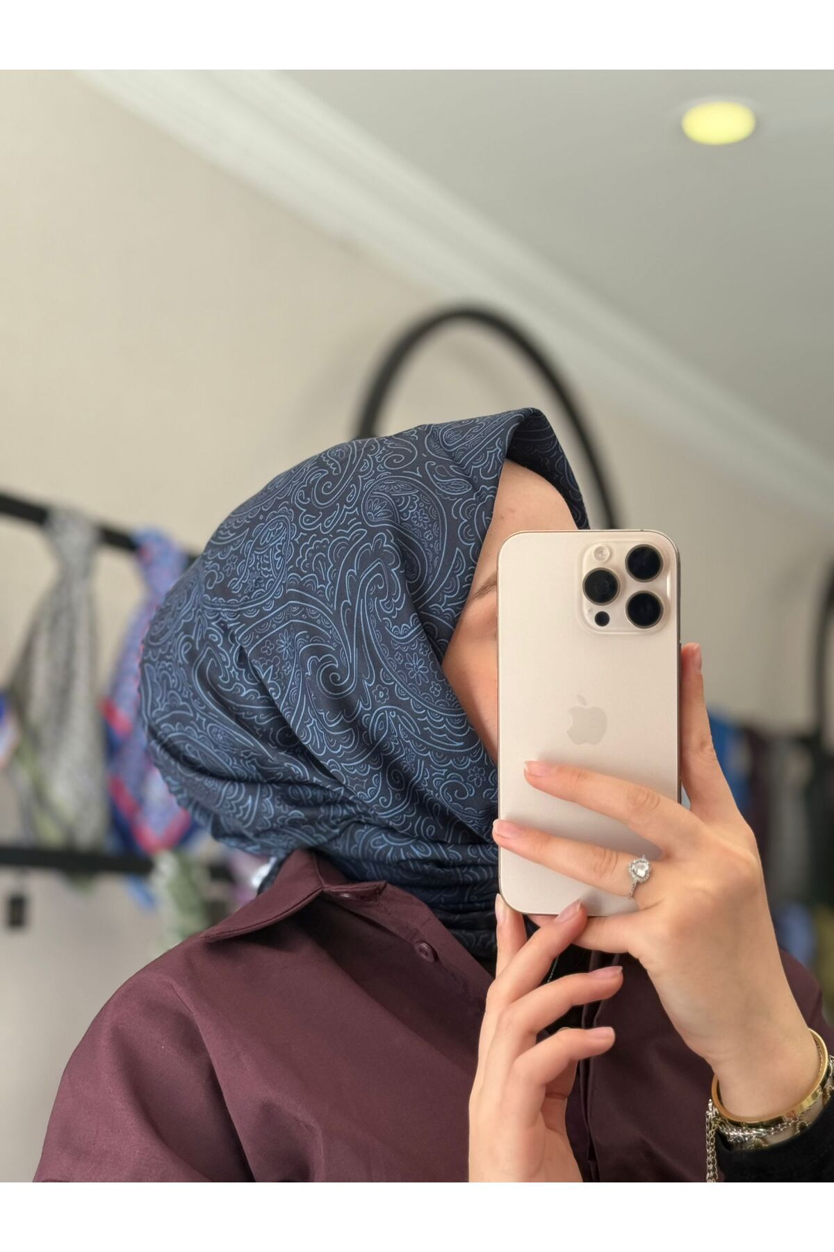 MONOOR LİVA DESEN SOFT EŞARP