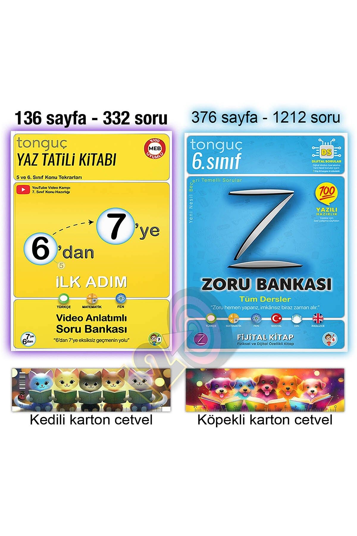 Tonguç Yayınları 6'dan 7'ye Hazırlık Yaz Tatili Kitabı 6. Sınıf Zoru Bankası Tüm Dersler