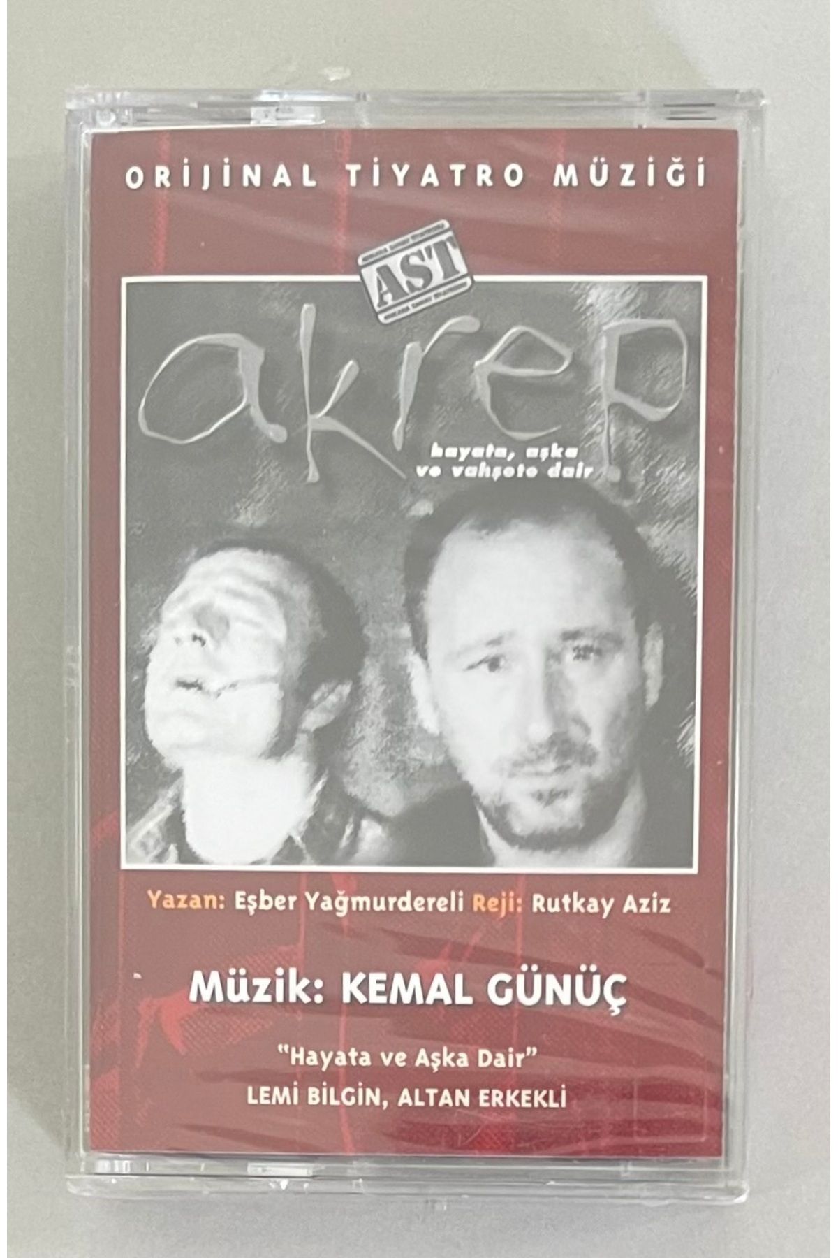 Plakevi İzmir Akrep Tiyatro Müziği Kaset (Jelatininde Sıfır Orijinal Dönem Baskı Kaset)