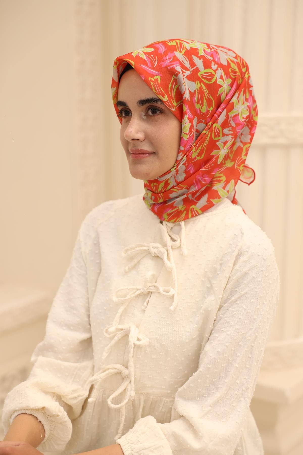 Silk Home Neva Desen Soft Pamuk Eşarp