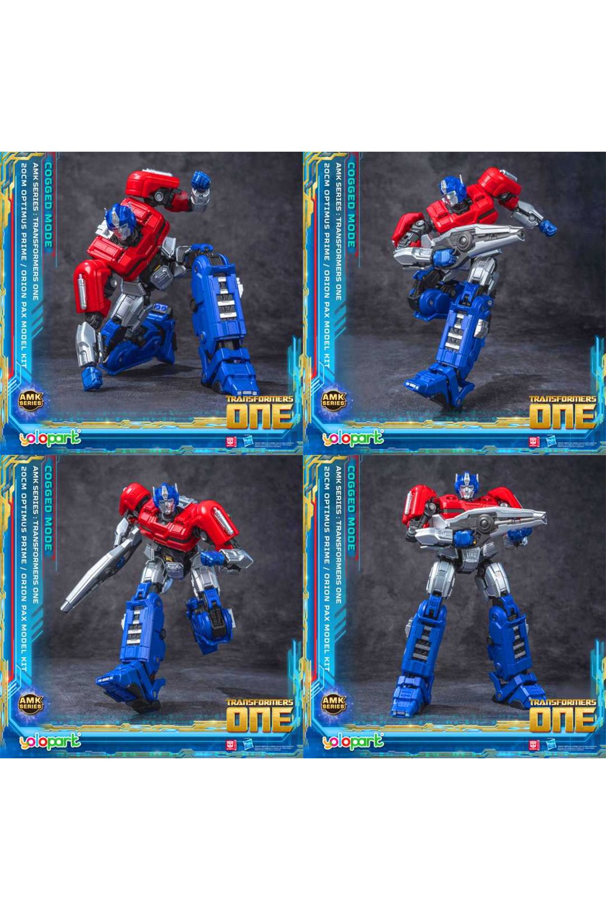 BAŞEL TRANSFORMERS TF ONE AMK SERİ OPTİMUS PRİME ORİON PAX COGGED BOT MODE MODEL KİT 20 CM 8+