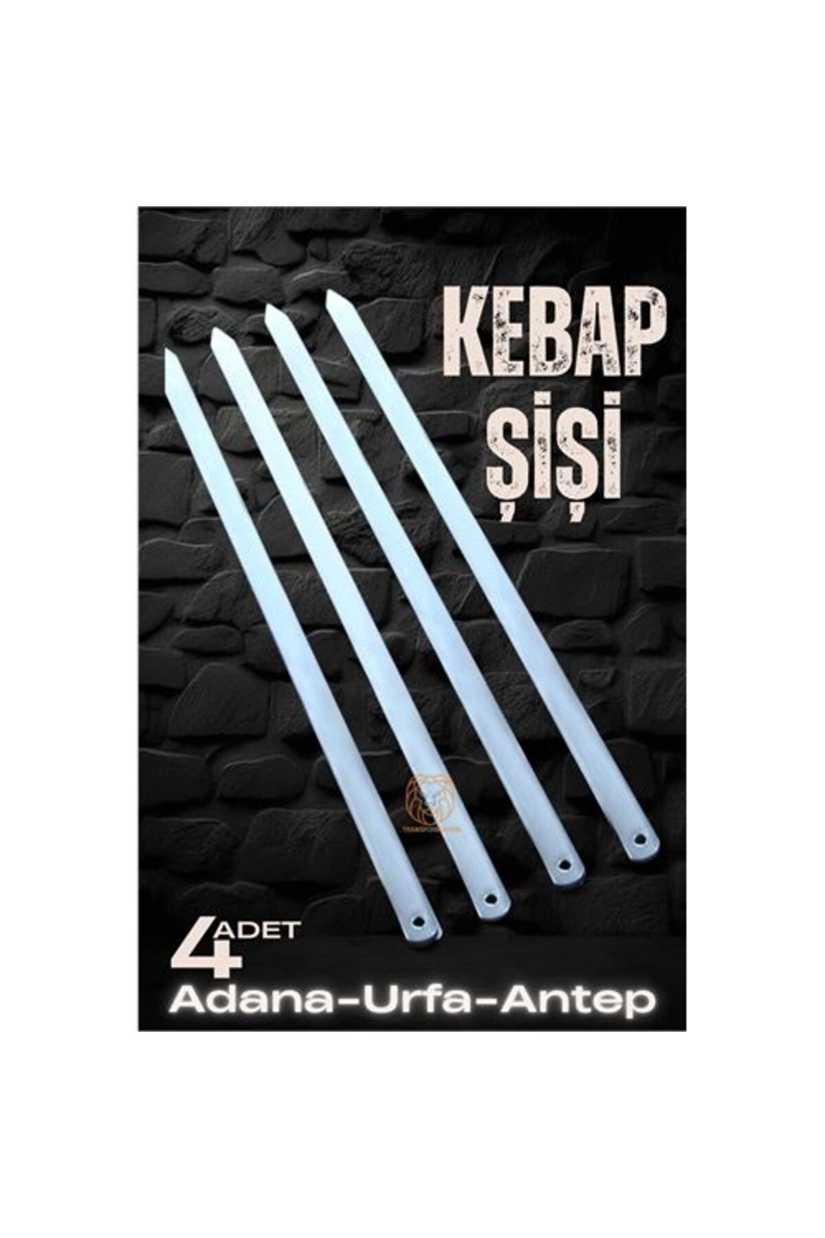 pazarella Urfa Şiş Çubukları 4 Adet Galvaniz