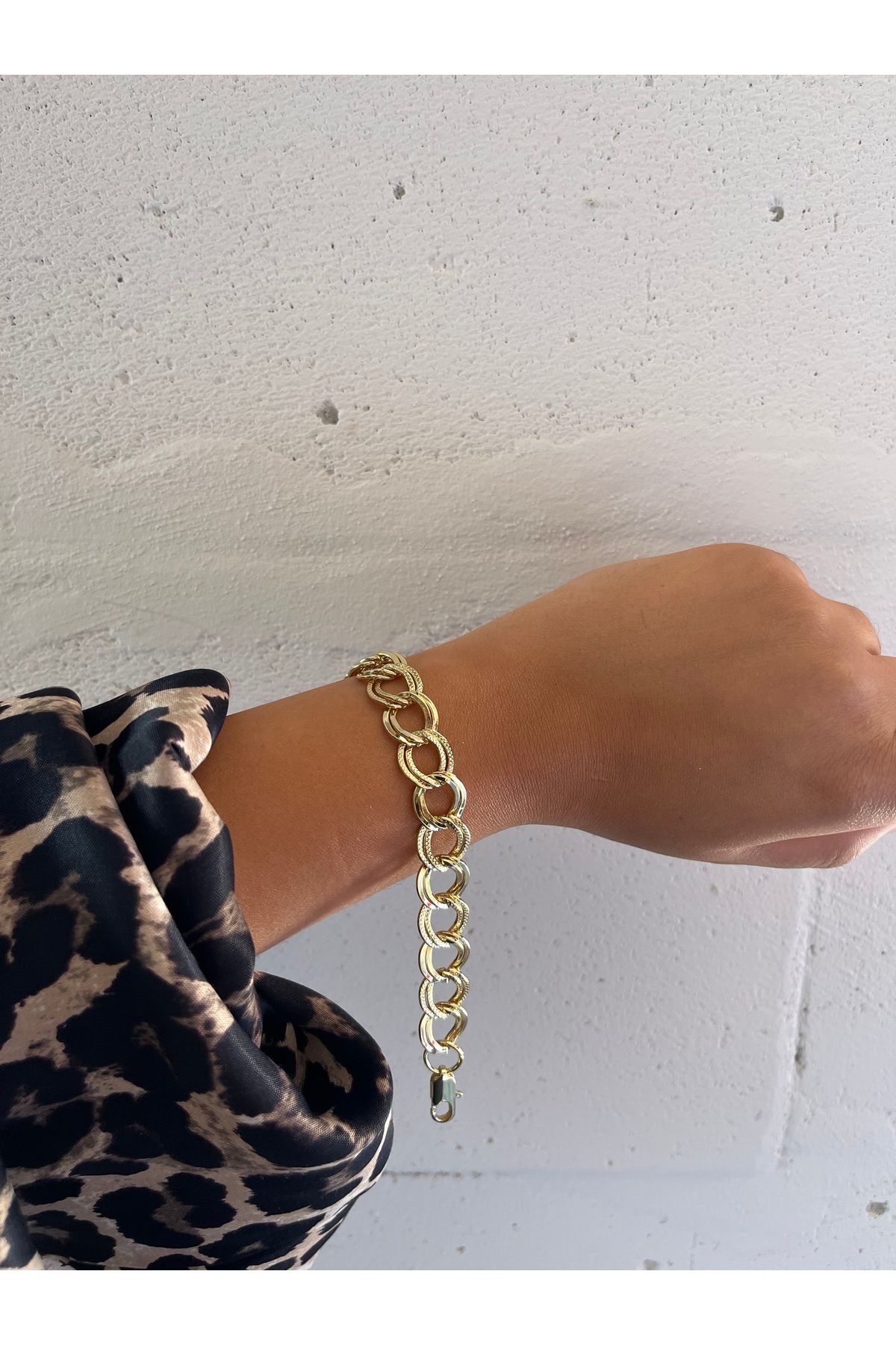 FASHİON JEWELRY Samanyolu Kadın Bileklik 14 K Renk Çelik 16+4 Cm