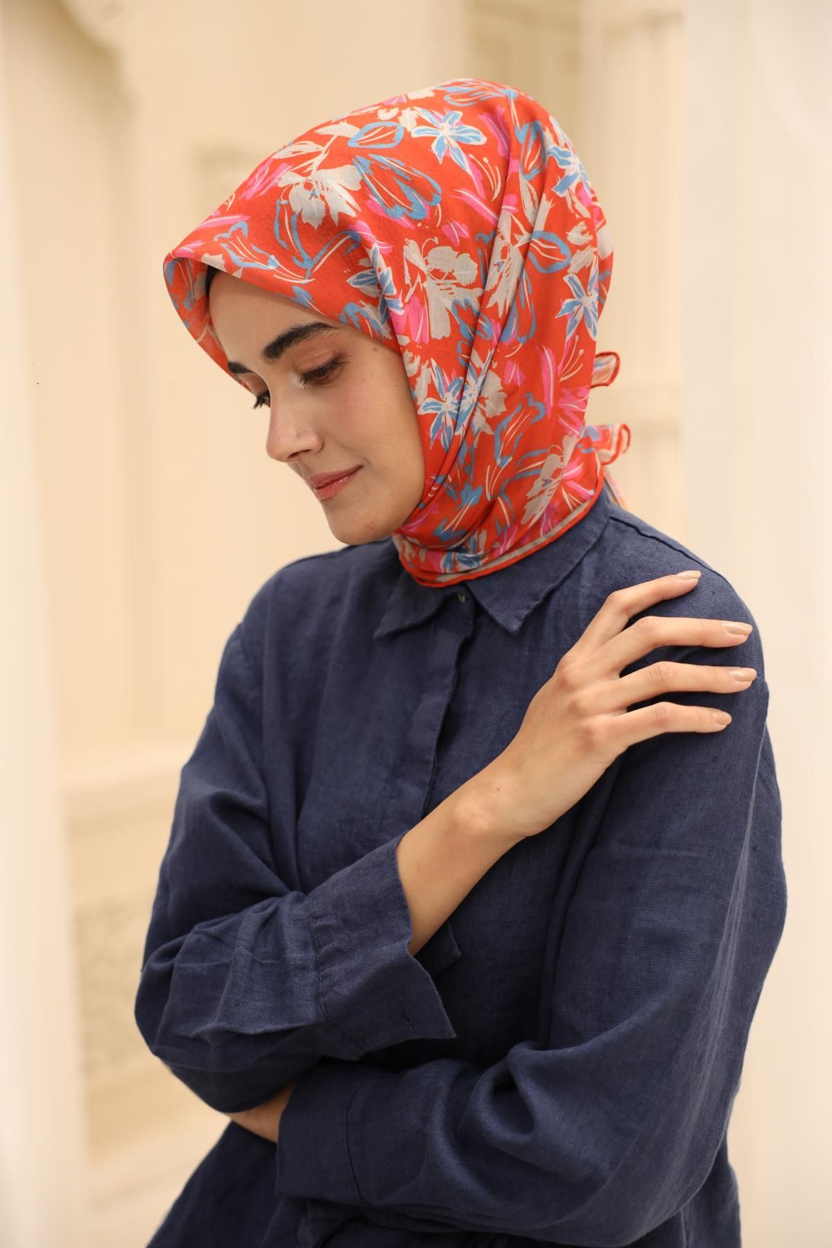 Silk Home Neva Desen Soft Pamuk Eşarp