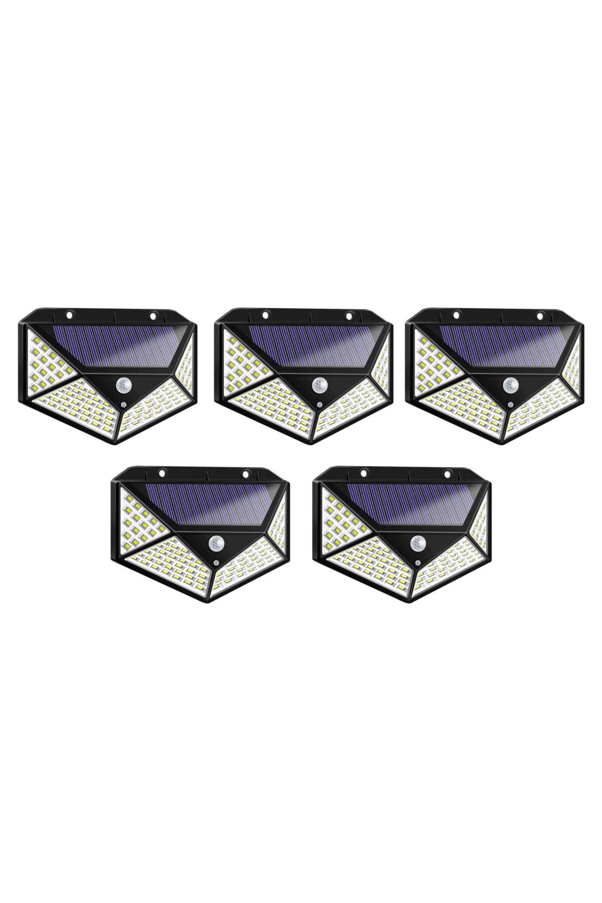 Solar-SET 5 lampi de exterior cu 100 LED uri cu incarcare solara si senzor de miscare 1