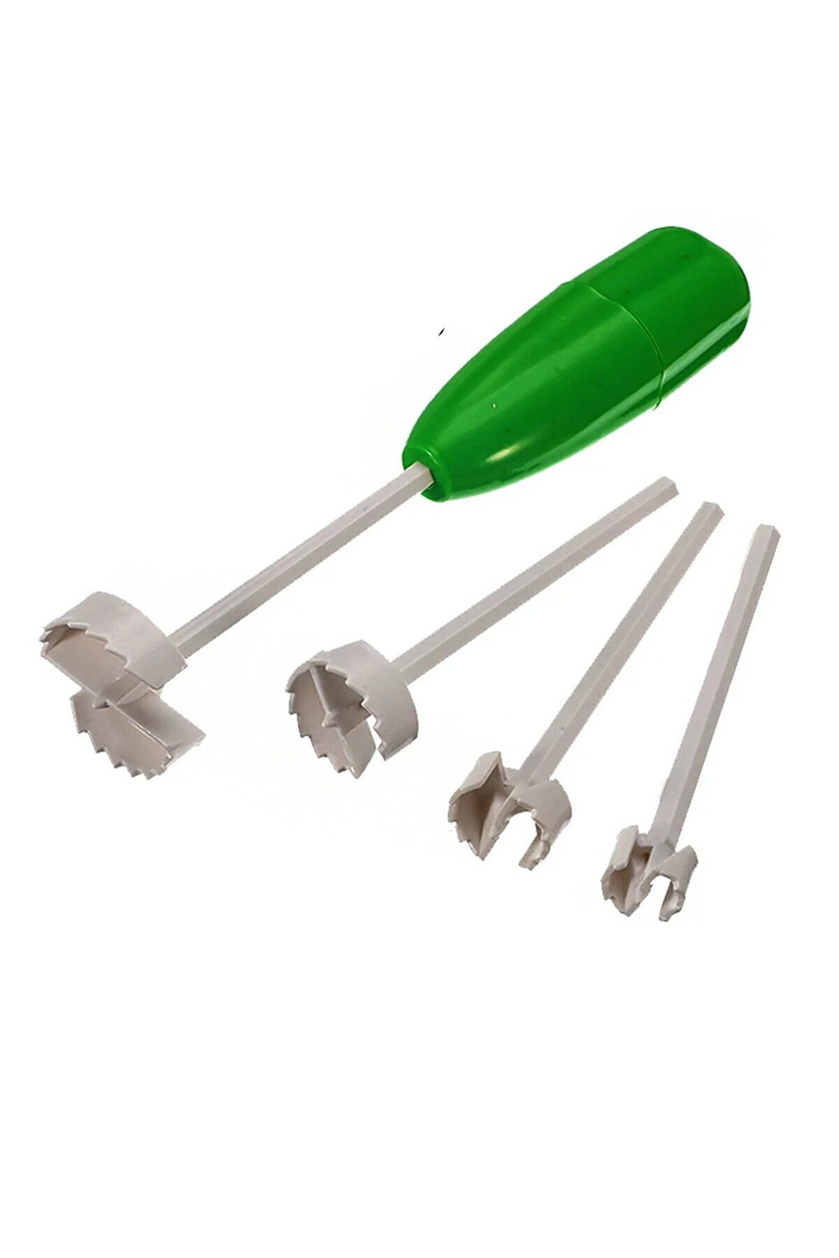 MR RZN STORE 4 Başlıklı Oyma Seti Sebze Patlıcan Patates Kabak Oyacağı