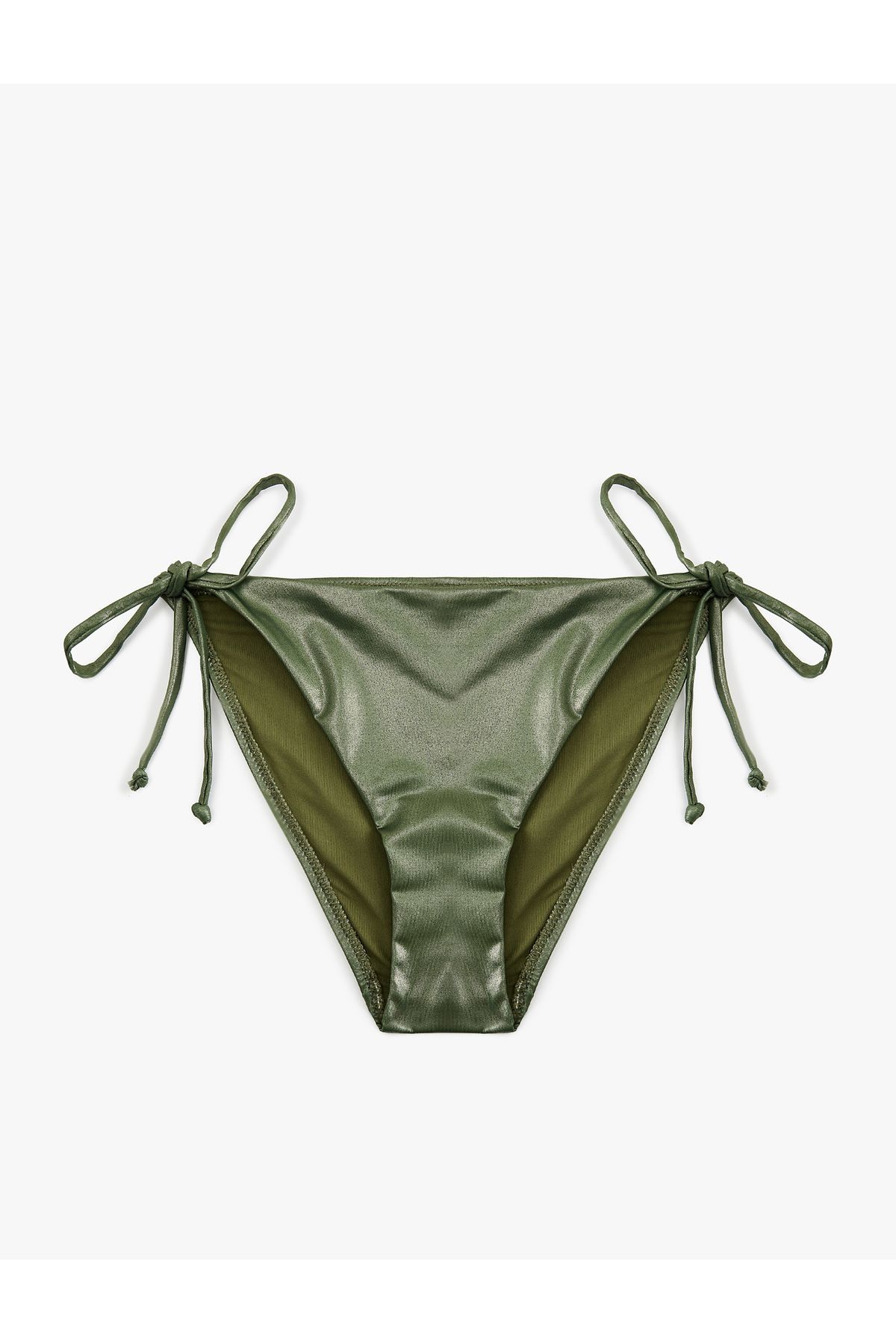 Koton Astarlı Biyeli Yanları İpli Parlak Bikini Altı