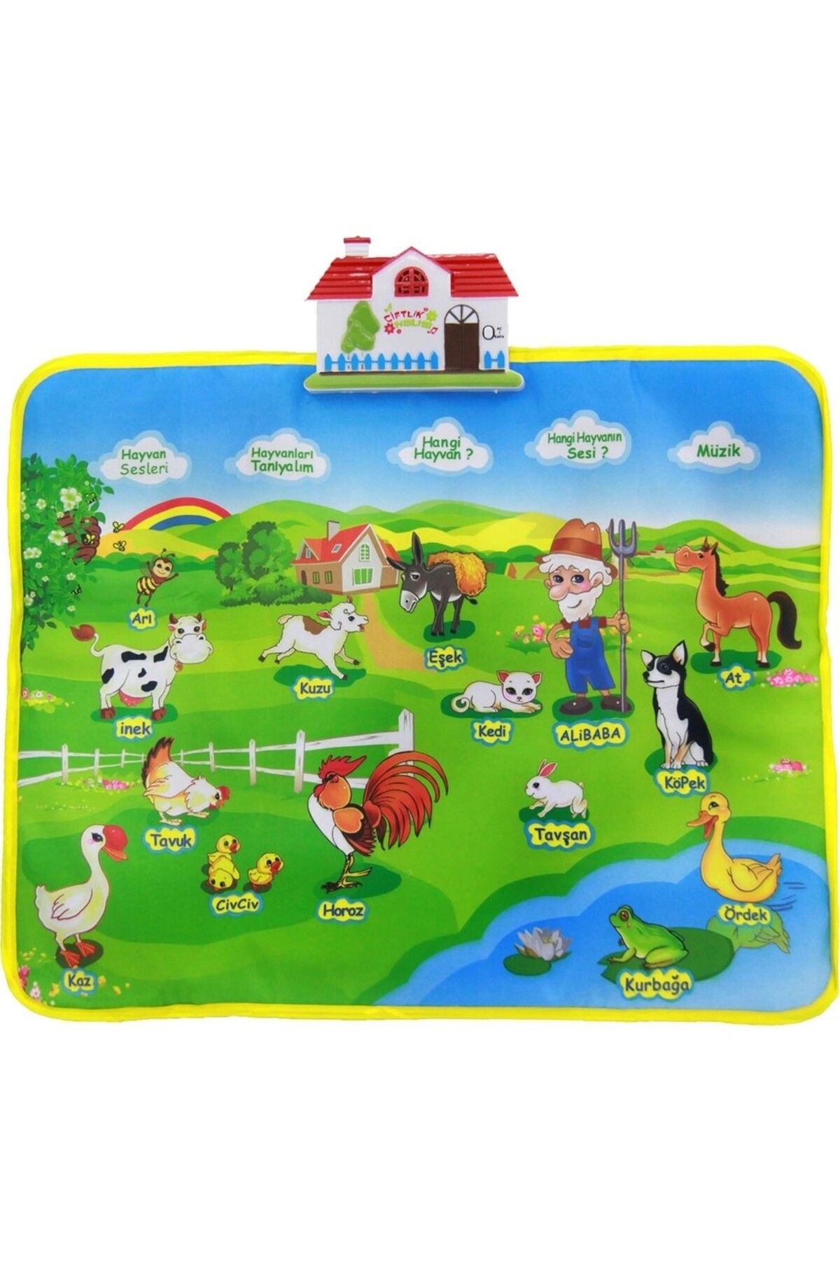 ToyznKidz Sesli ve Müzikli Eğitici Çiftlik Halısı 60 cm