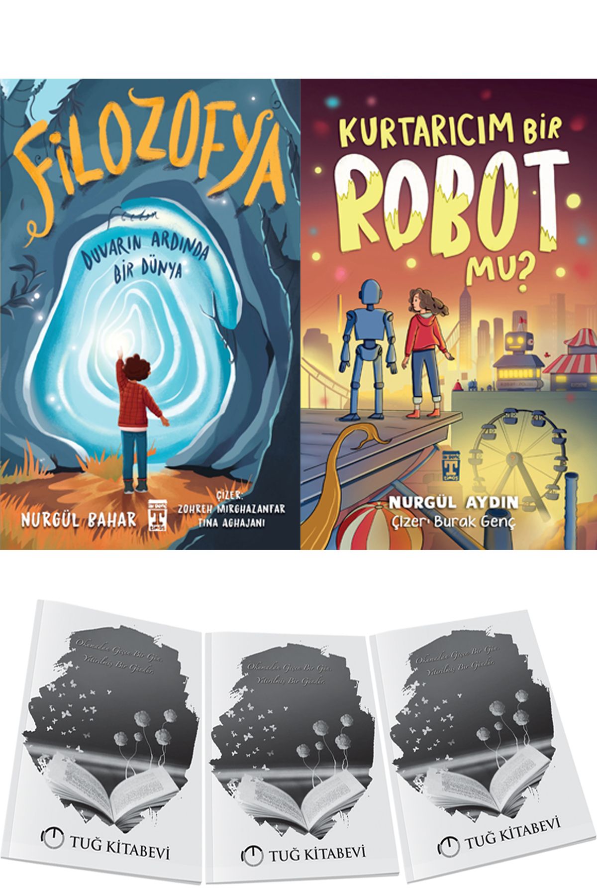 Genç Timaş Filozofya ve Kurtarıcım Bir Robot Mu? 2li Set Nurgül Aydın + Hediyeli