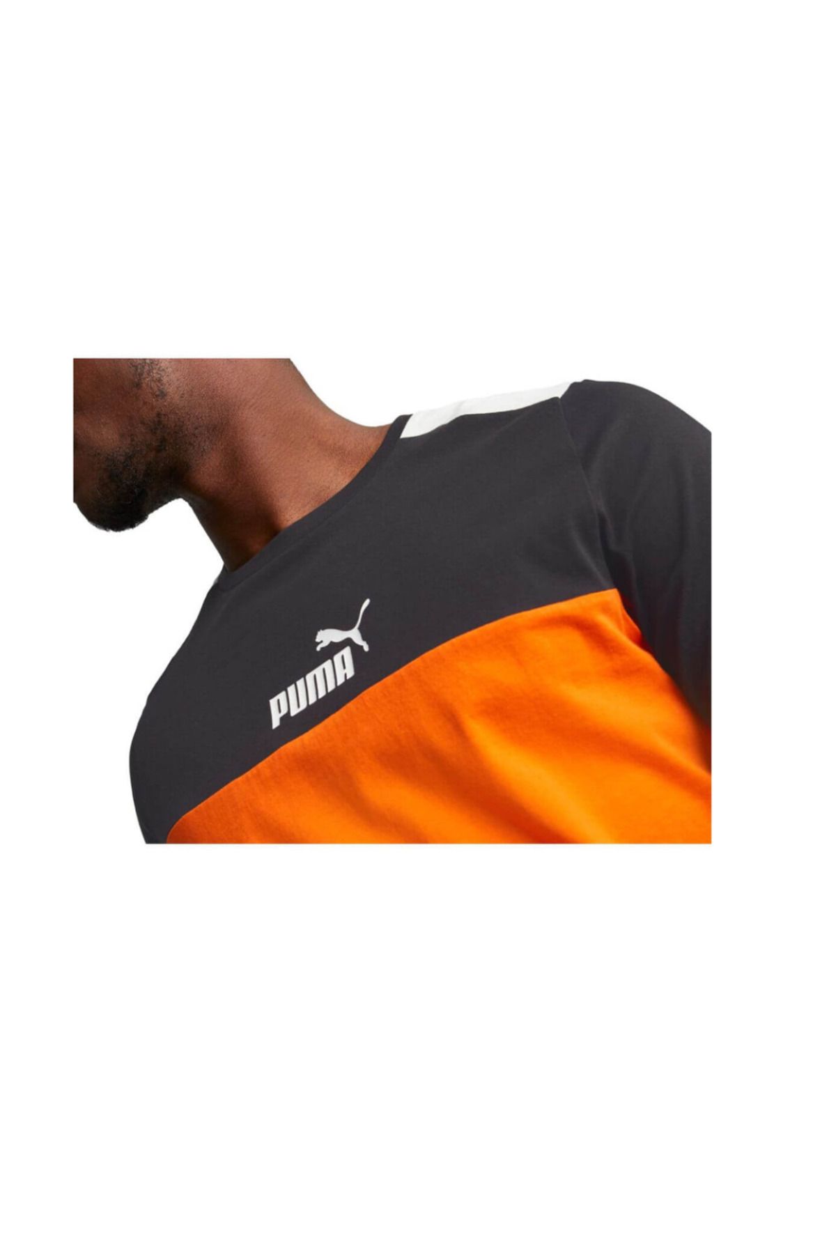 Puma-Ess+ Block Tee cu piper Cayenne 4