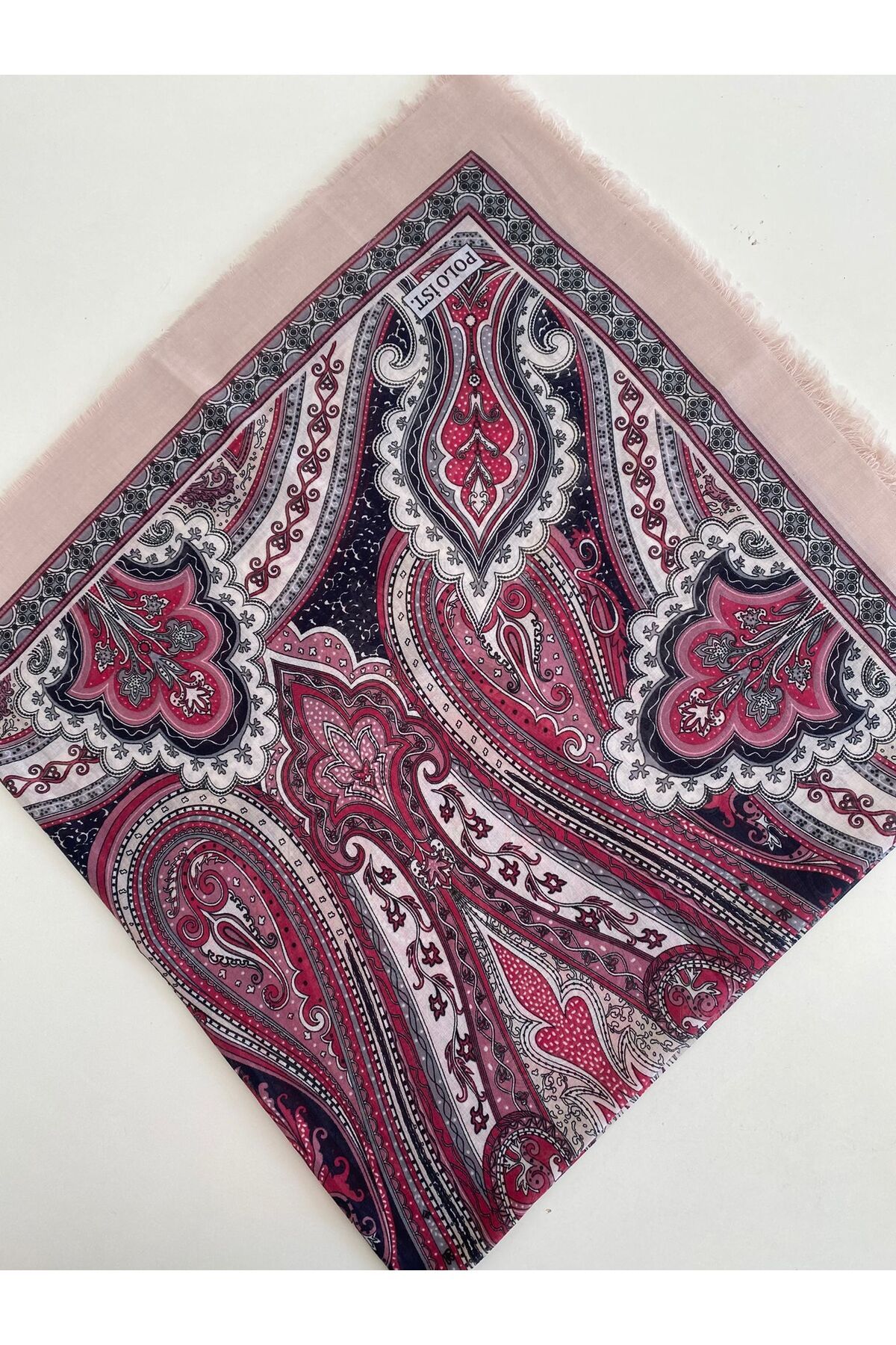 poloist Çekme Sultaniye Desen Tülbent Yazma