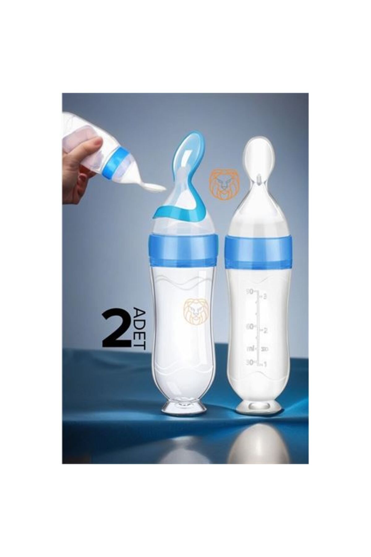 ÖYKÜ VE YİĞİT Kaşıklı Bebek Mama Besleyici Silikon Littloo 2 ADET