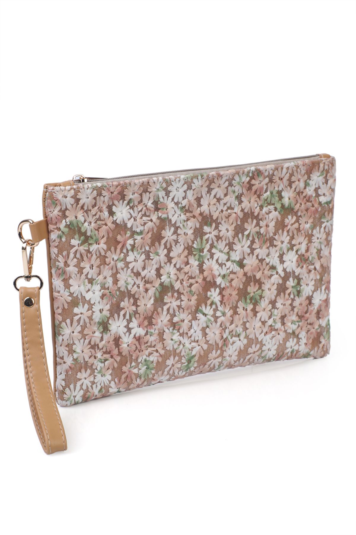 Capone Outfitters Paris Kadın Çiçek İşlemeli  Clutch Çanta
