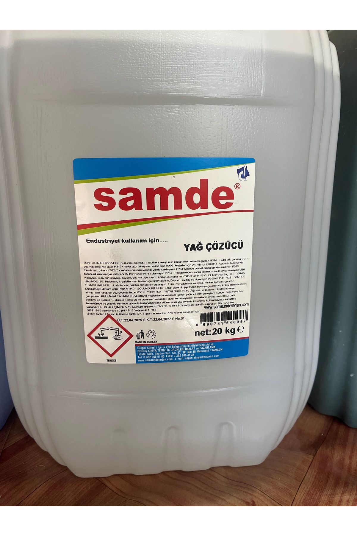 samde Yağ çözücü 20 kg