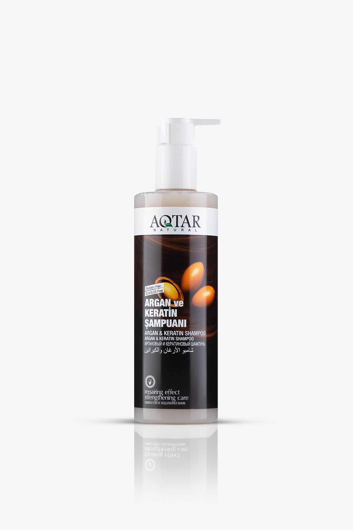 Aqtar Argan & Keratin Şampuanı 400 ML | Onarıcı Etkili ve Güçlendirici Bakım
