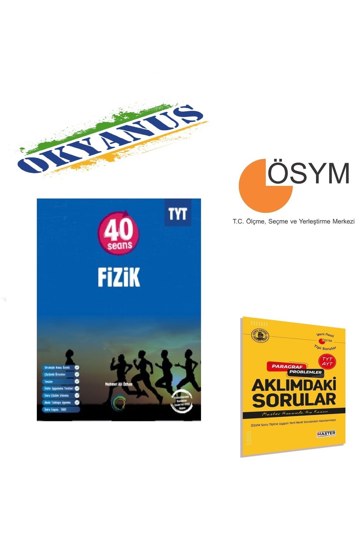 Okyanus Yayınları Okyanus Yayıncılık TYT 40 Seans Fizik Konu Özetli Soru Bankası