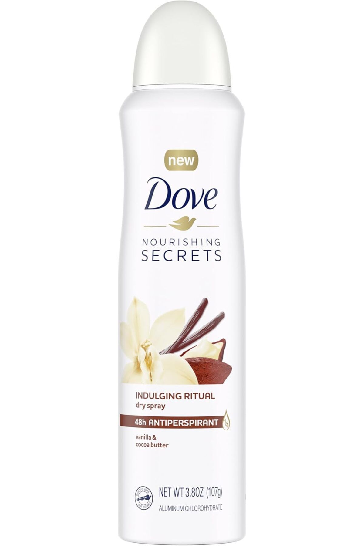 Dove-Nourishing Secrets Dry Spray Antiperspirant Indulging Ritual Vanilla And Cocoa Butter - 107g 1
