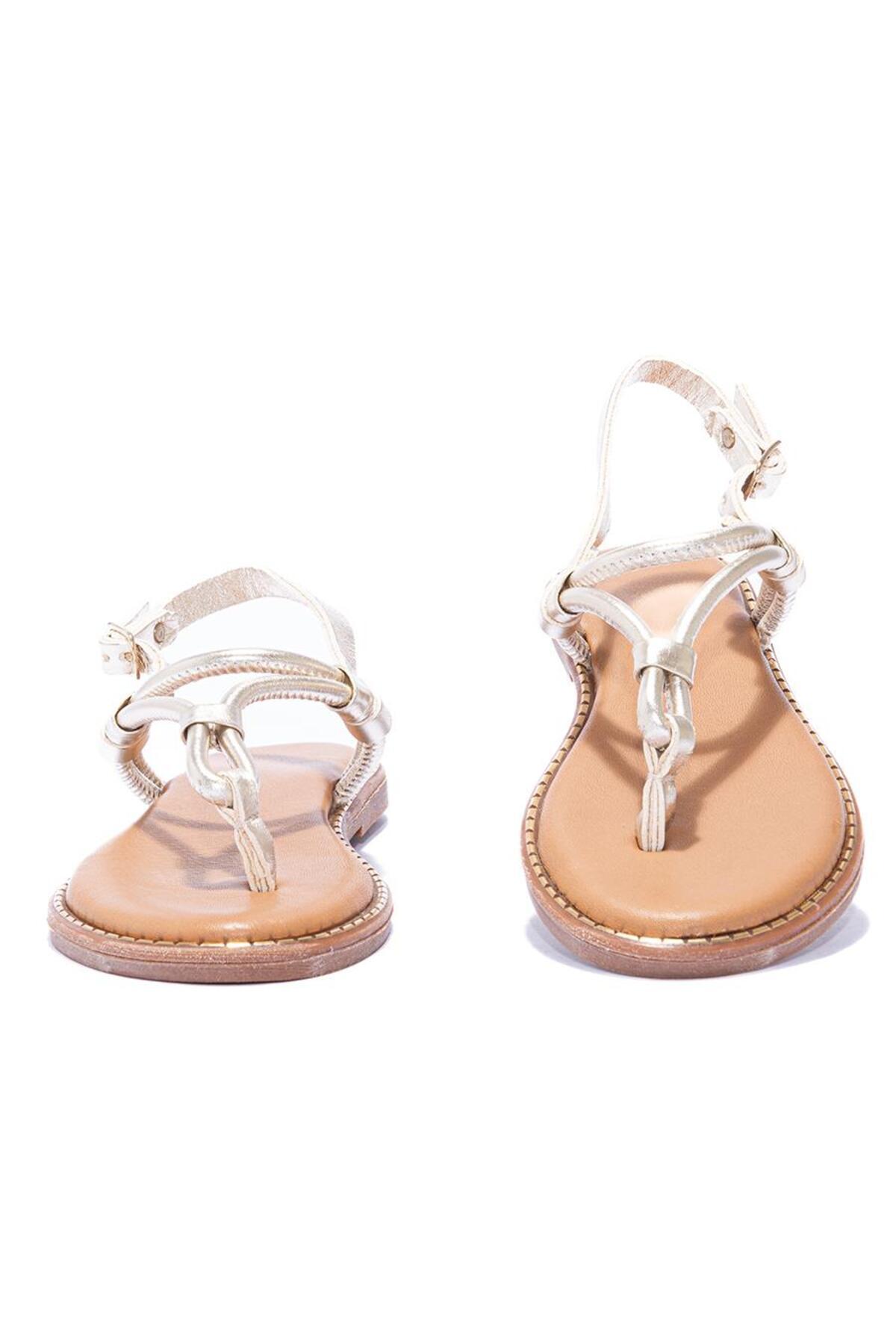 صندل تورلين نسائي من الجلد الطبيعي