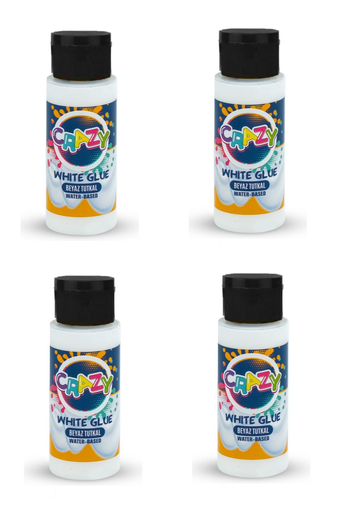 GLANCE Crazy 60 CC Beyaz Tutkal 4'lü Set