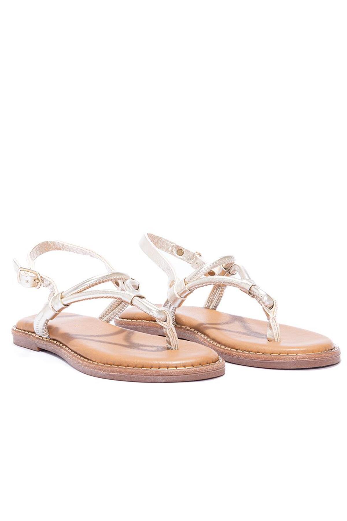 صندل تورلين نسائي من الجلد الطبيعي