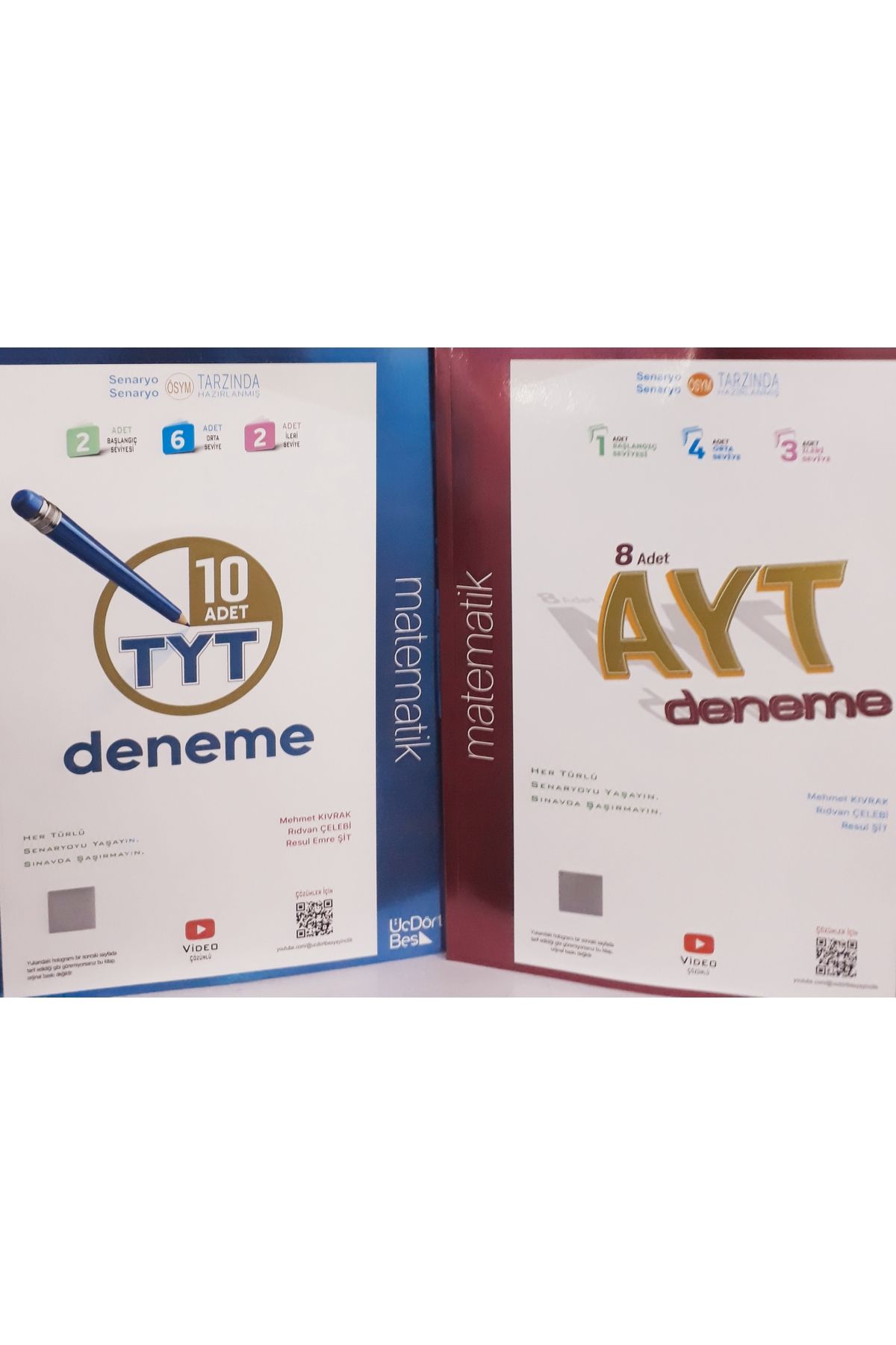 Üç Dört Beş Yayıncılık 2025 üçdörbeş tyt ayt matematik deneme sınavı güncel