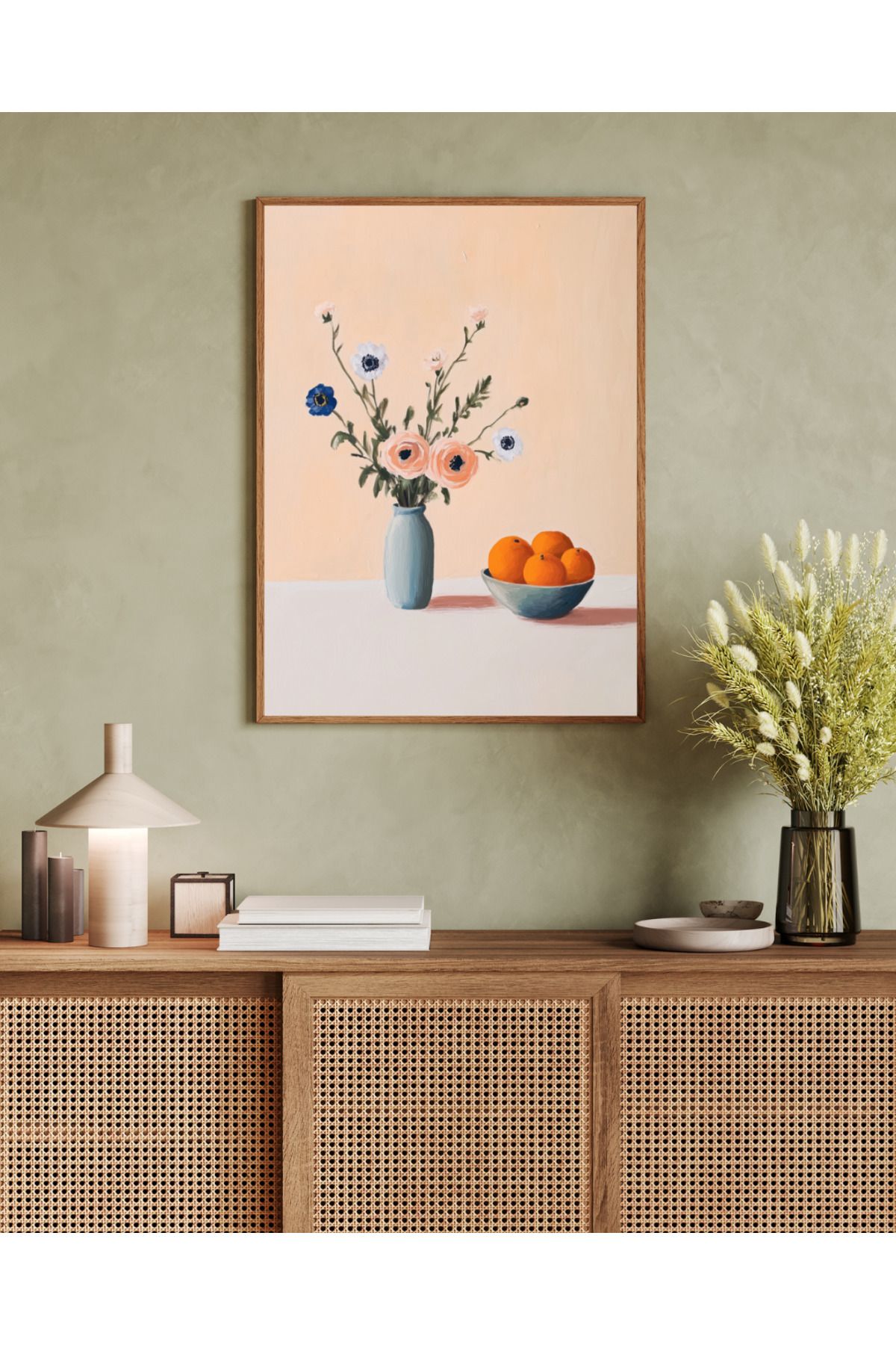woodhomeworks tek parça salon ofis dekor tablo