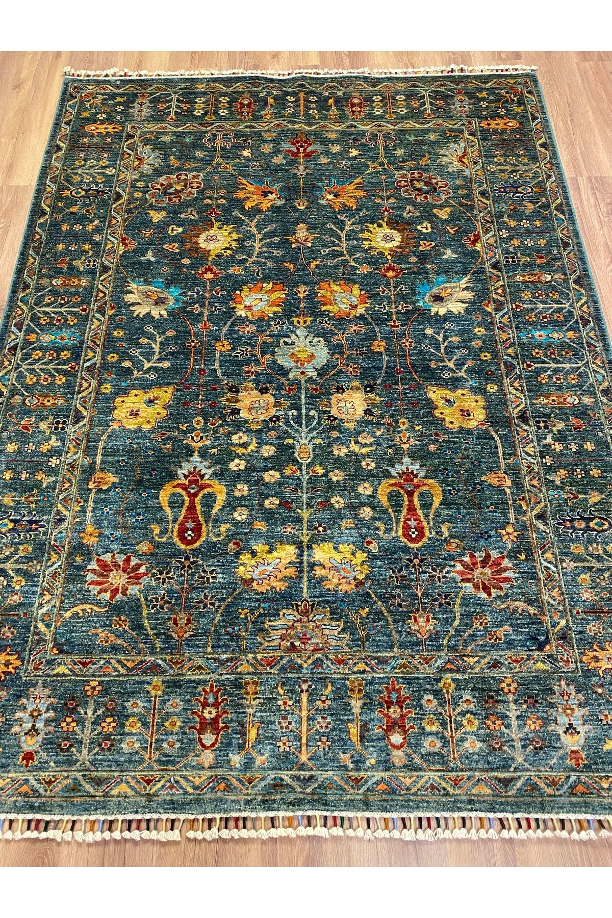 fethiyehalıkilim El Dokuma Afgan Sultani Halısı –%100 Yün %100 El Dokuma Naturel Dekoratif Halı El İşi Özgün Tasarım