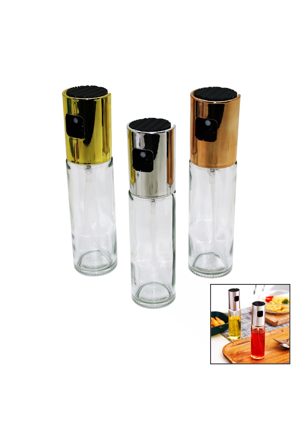 Mu Art Ahşap Mrt 100 ML SPREY CAM YAĞDANLIK KROM - RENKLİ SPREY KA - İNCE UZUN ŞİŞE Art 871301