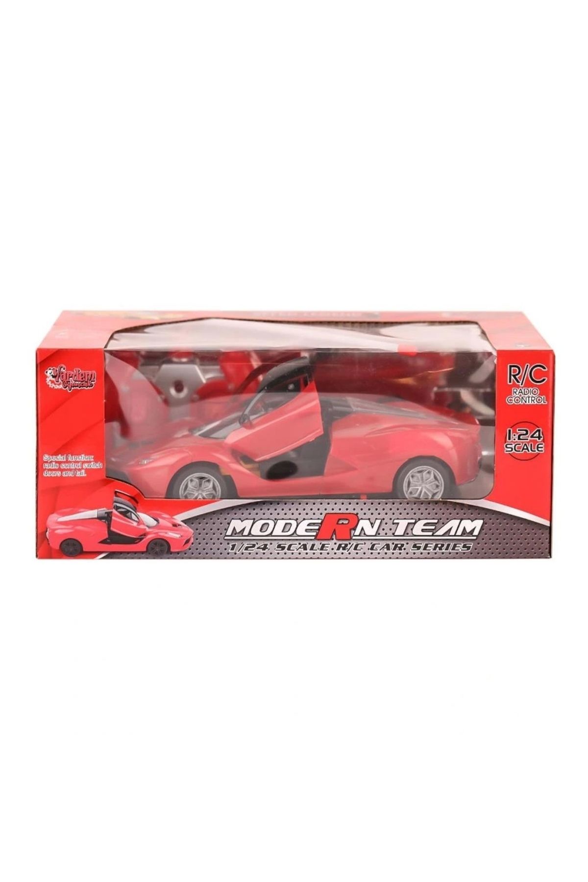 OurStyles RG-1382-9-11 Kumandalı Kapıları Açılabilir Işıklı Spor araba 1:24 Vardem Oyuncak