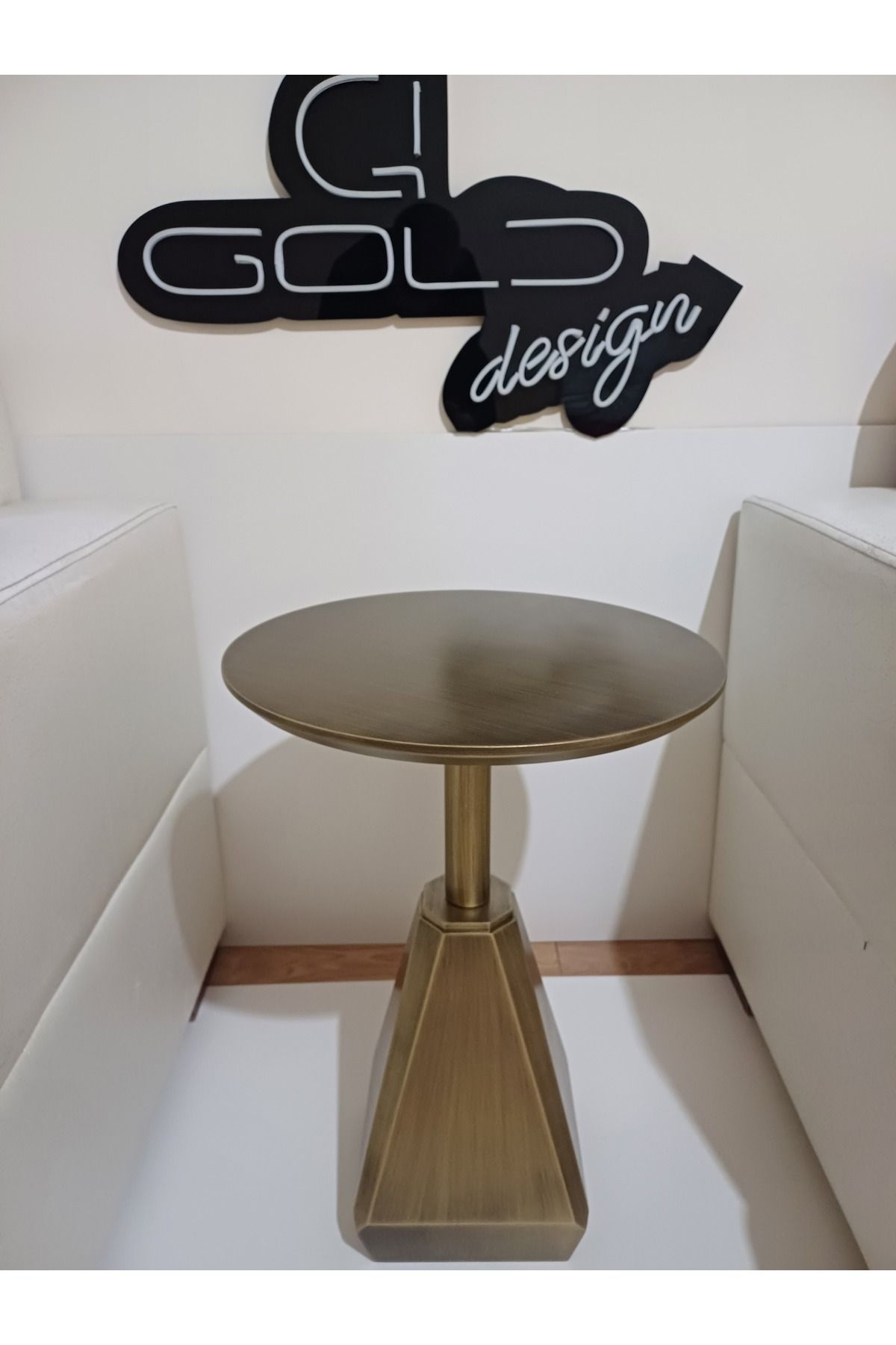 Gold Design ZİRVE model ANTİK eskitme yan sehpa zigon 55 cm