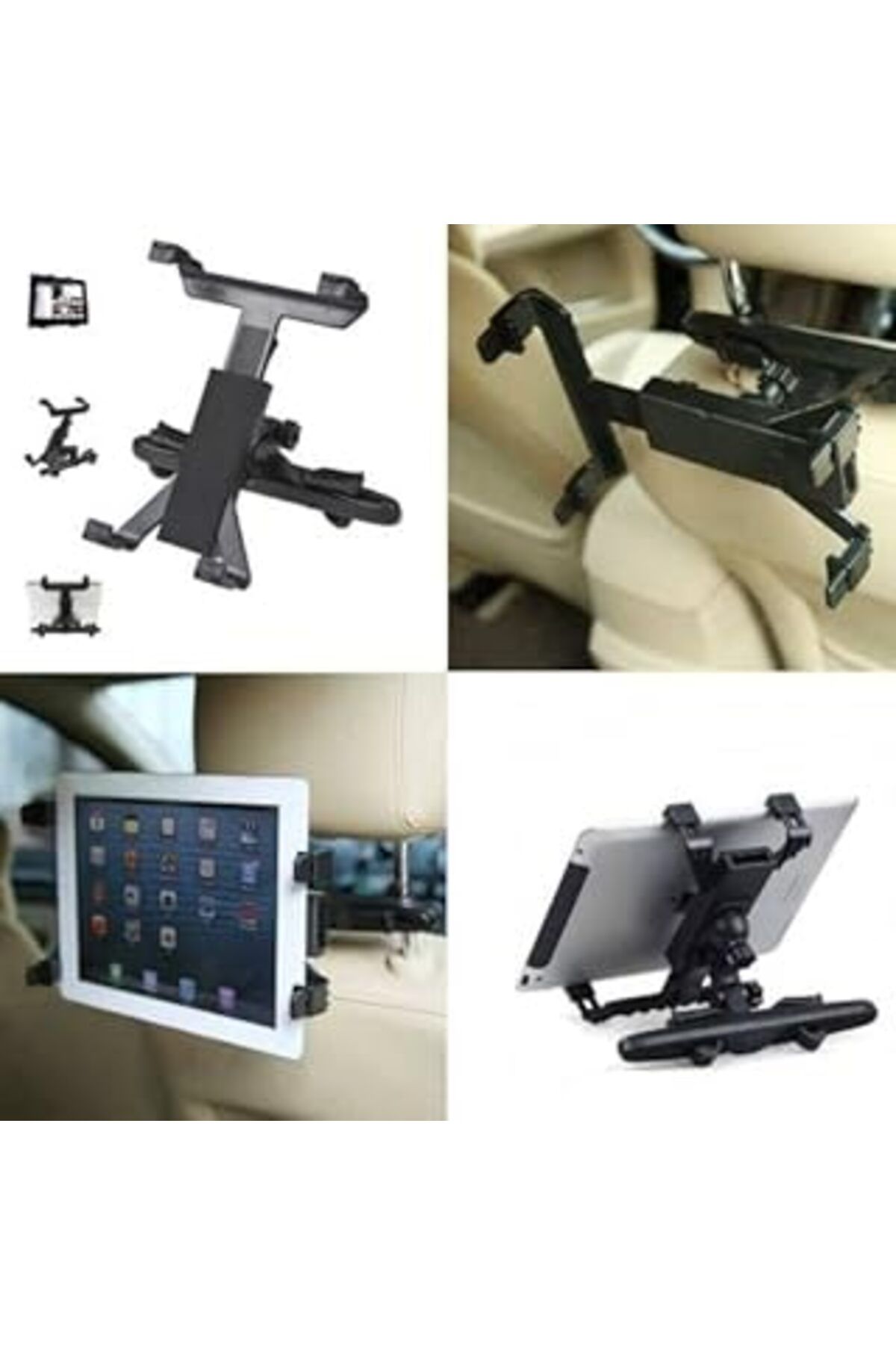 Pazarcan Araç Içi Vantuzlu Ve Koltuk Arkası Tablet Tutucu 360° Dönerli Gps Universal Sabitleyici