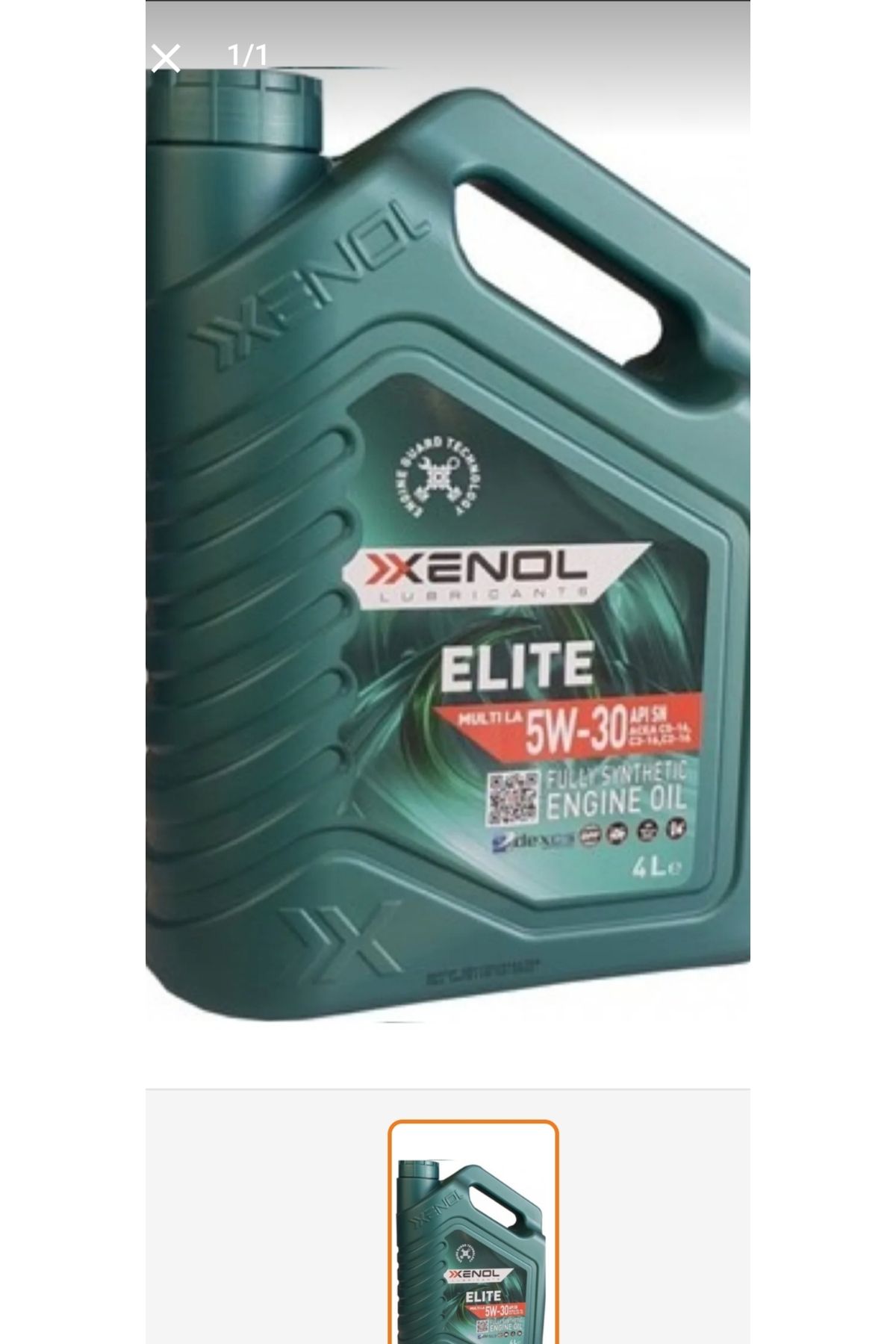 japan XENOL ELİTE 5W30 MOTOR YAĞI 4 LT