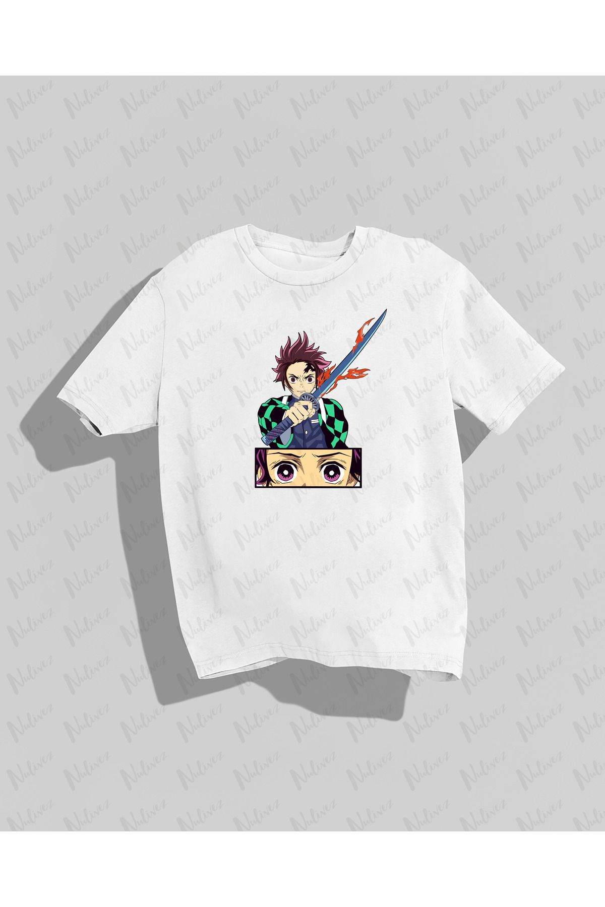 Nulivez Attack On Titan Tasarımı Baskılı Yüksek Kalite Kompakt Unisex Oversize T-Shirt