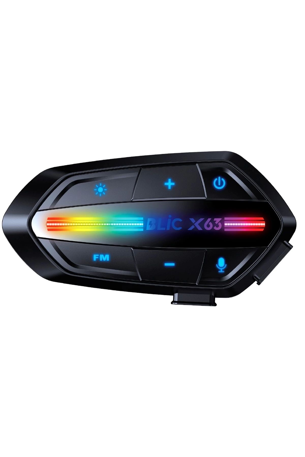 LOVO X63 Motosiklet Kask Kulaklık Intercom Işıklı Motorsiklet Interkom 5.3
