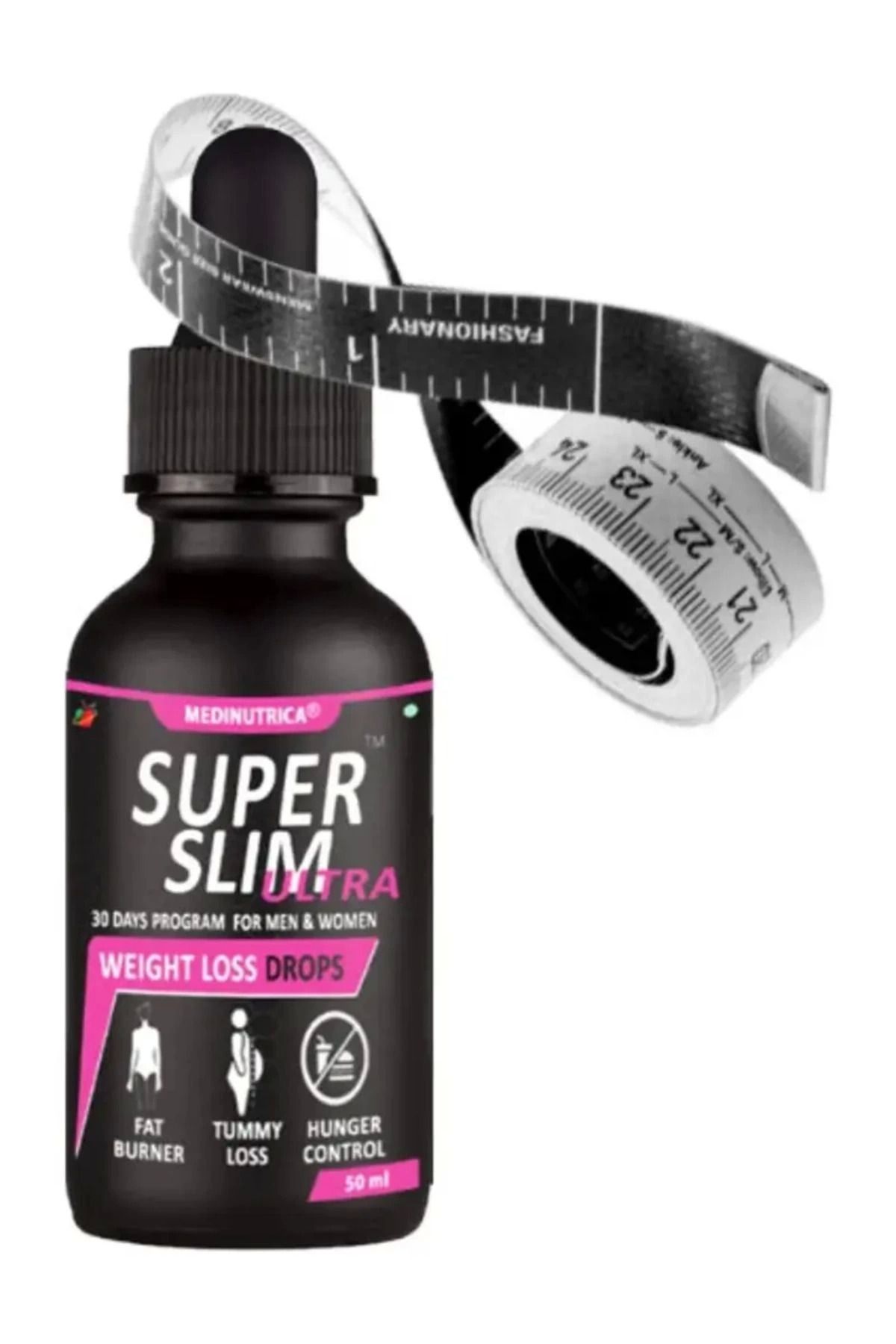 DENİZBİLİŞİM Medinutrica Super Slim Ultra Fiziğinizdeki Hafifliğin Ve İnceliğin Damlası Bay 50 Ml