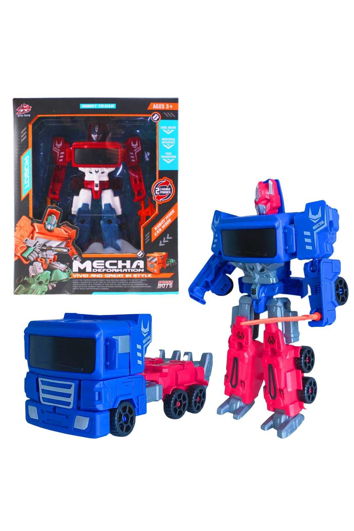 Art Tone KZL TRANSFORMERS ROBOT ARABA MECHA DEFORMATİON (1 ADET)