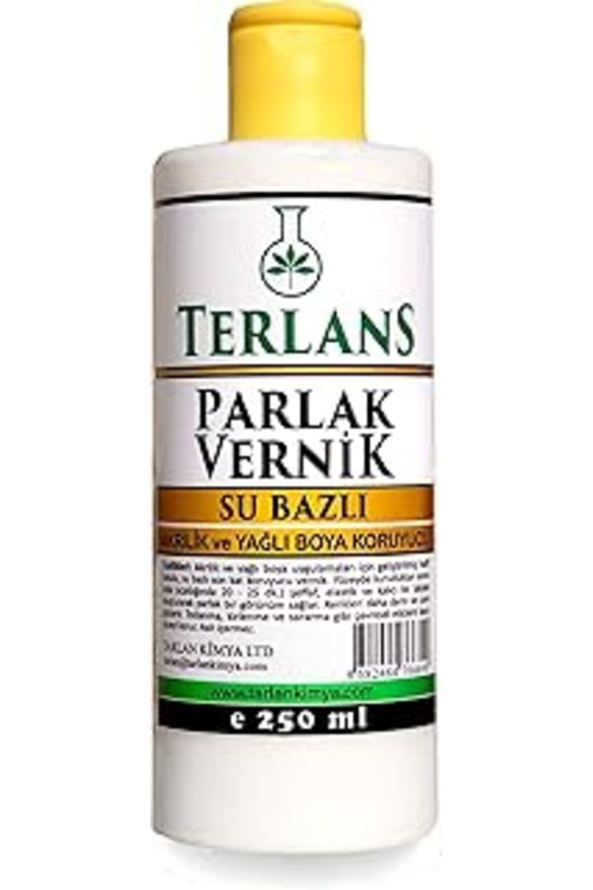 Pazarcan Terlans Su Bazlı Parlak Vernik 250 Ml Akrilik Ve Yağlı Boya Koruyucu