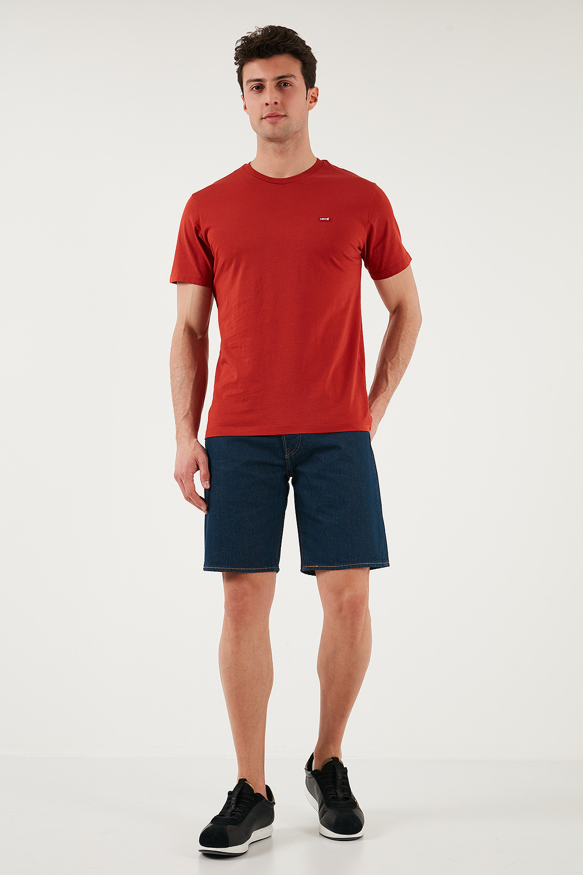 شلوارک مردانه جین کمر معمولی، نخی کشی، سایز معمولی، کد 36512 لیوایز شلوارک برمودا Levi's