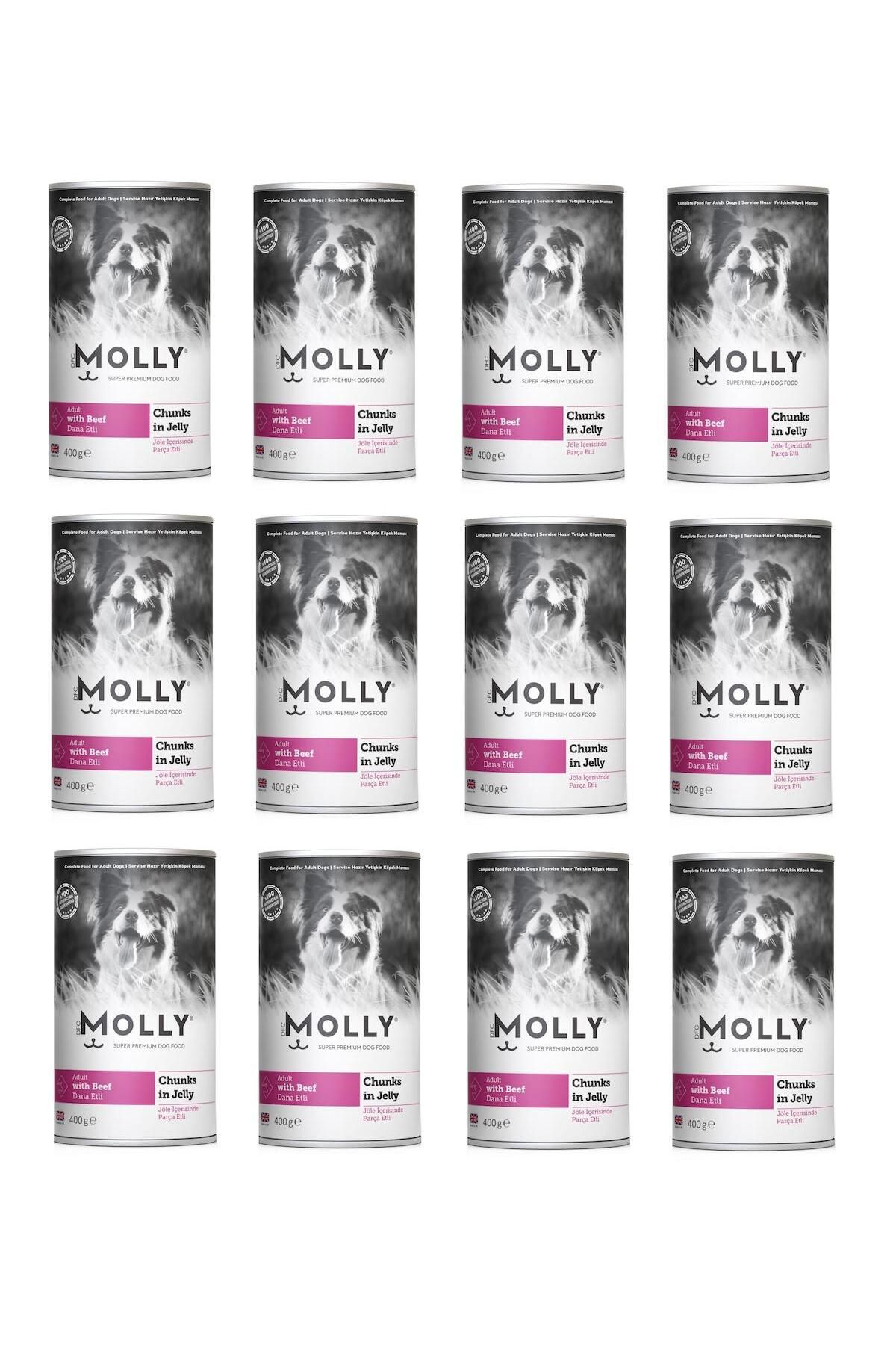 Molly Dana Etli Jöleli Köpek Konservesi 400 Gr X 12 Adet