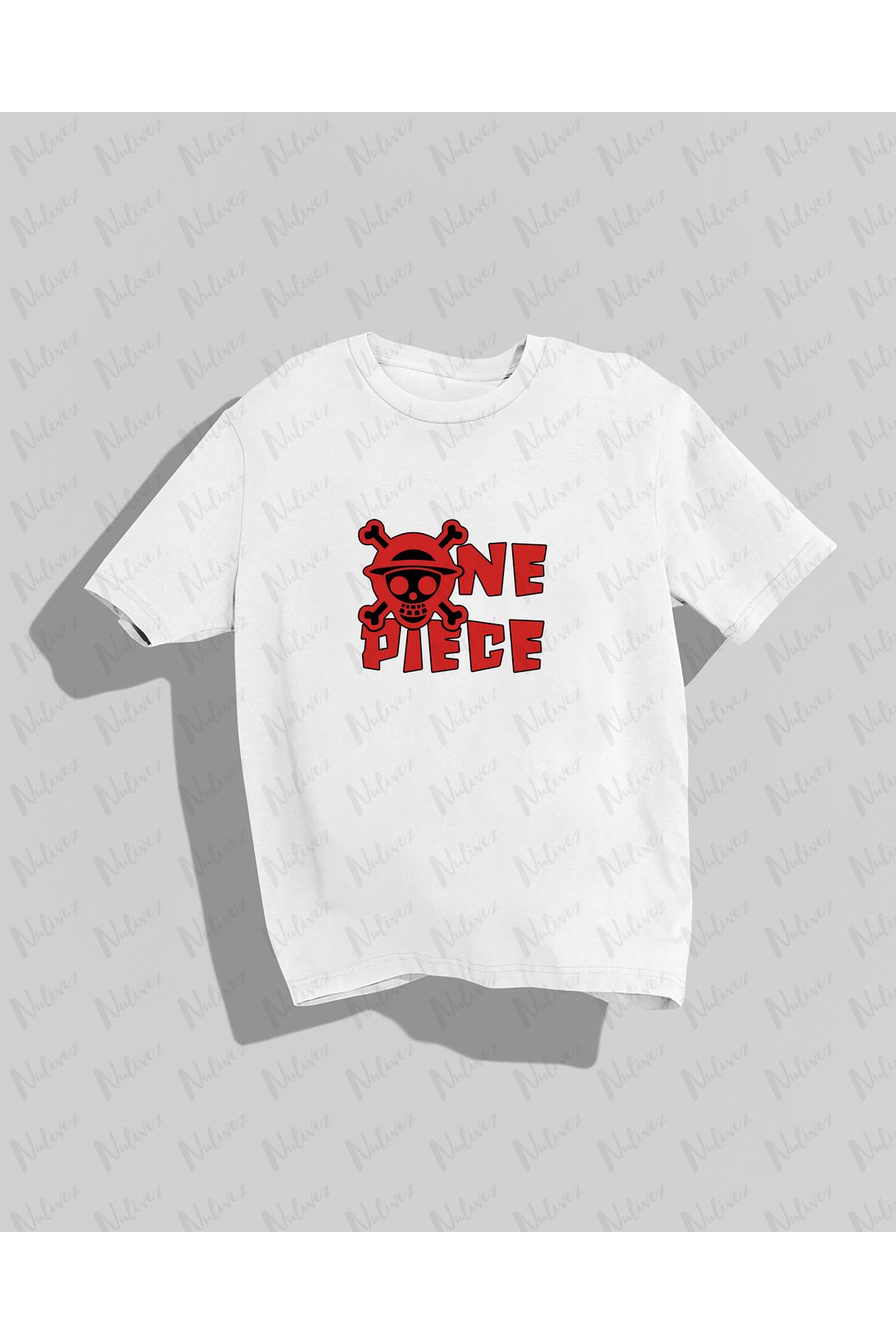 Nulivez One Piece Tasarımı Baskılı Yüksek Kalite Kompakt Unisex Oversize T-Shirt