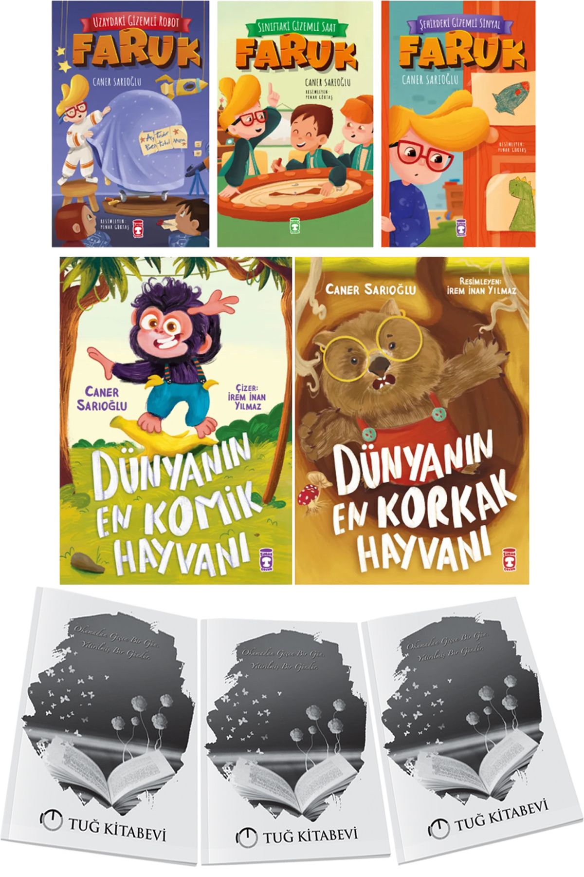Timaş Çocuk Uzaydaki Gizemli-Sınıftaki Gizemli-Şehirdeki Gizemli Faruk-En Komik Hayvanı-Dünyanın En Korkak