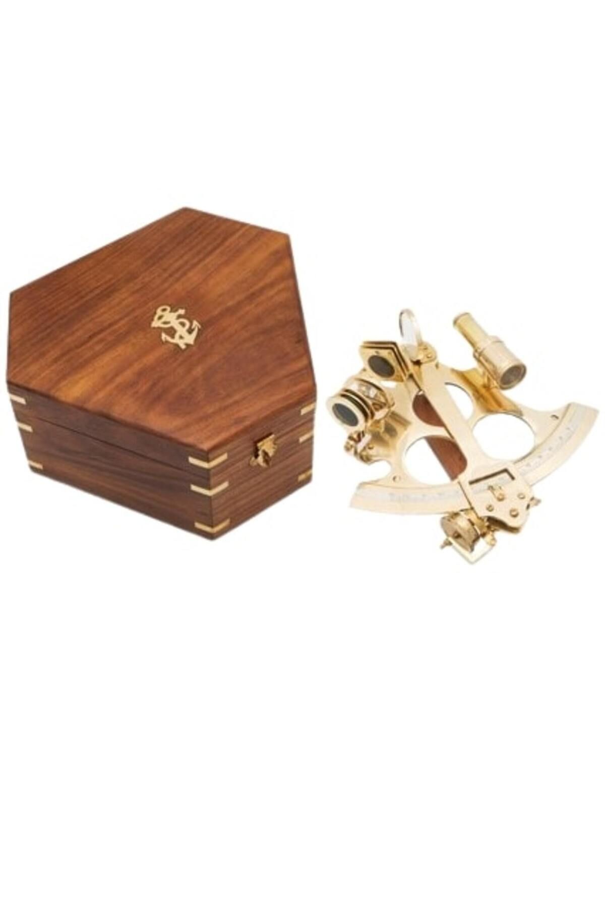 Pirinç DENİZCİLİK GRUBU-Marine Pirinç Aksesuar-KUTULU SEXTANT-15*17*8 CM-JTTR2708