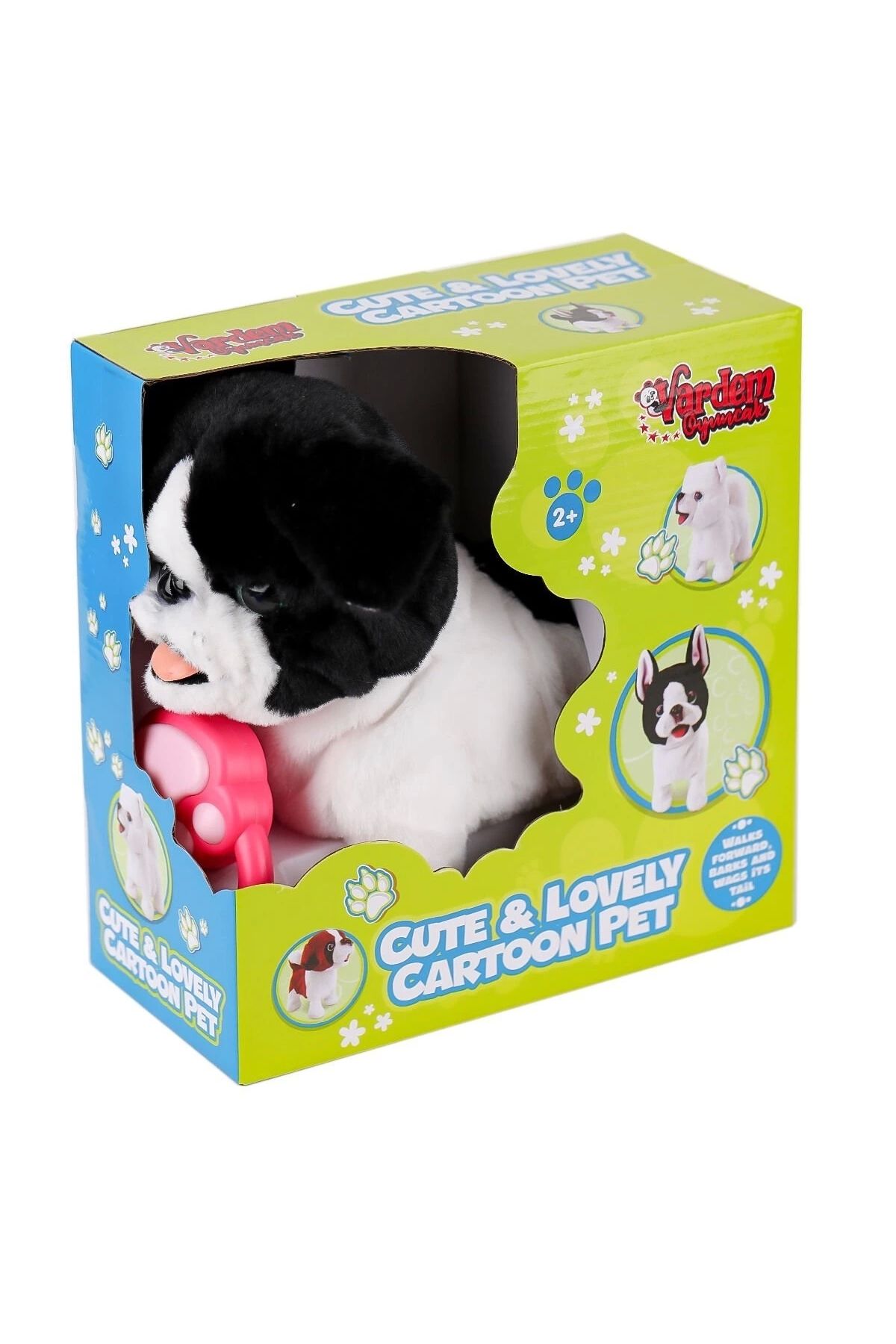 VARDEM OYUNCAK PR66308-25T Tasmalı Yürüyen Peluş Fransız Köpeği