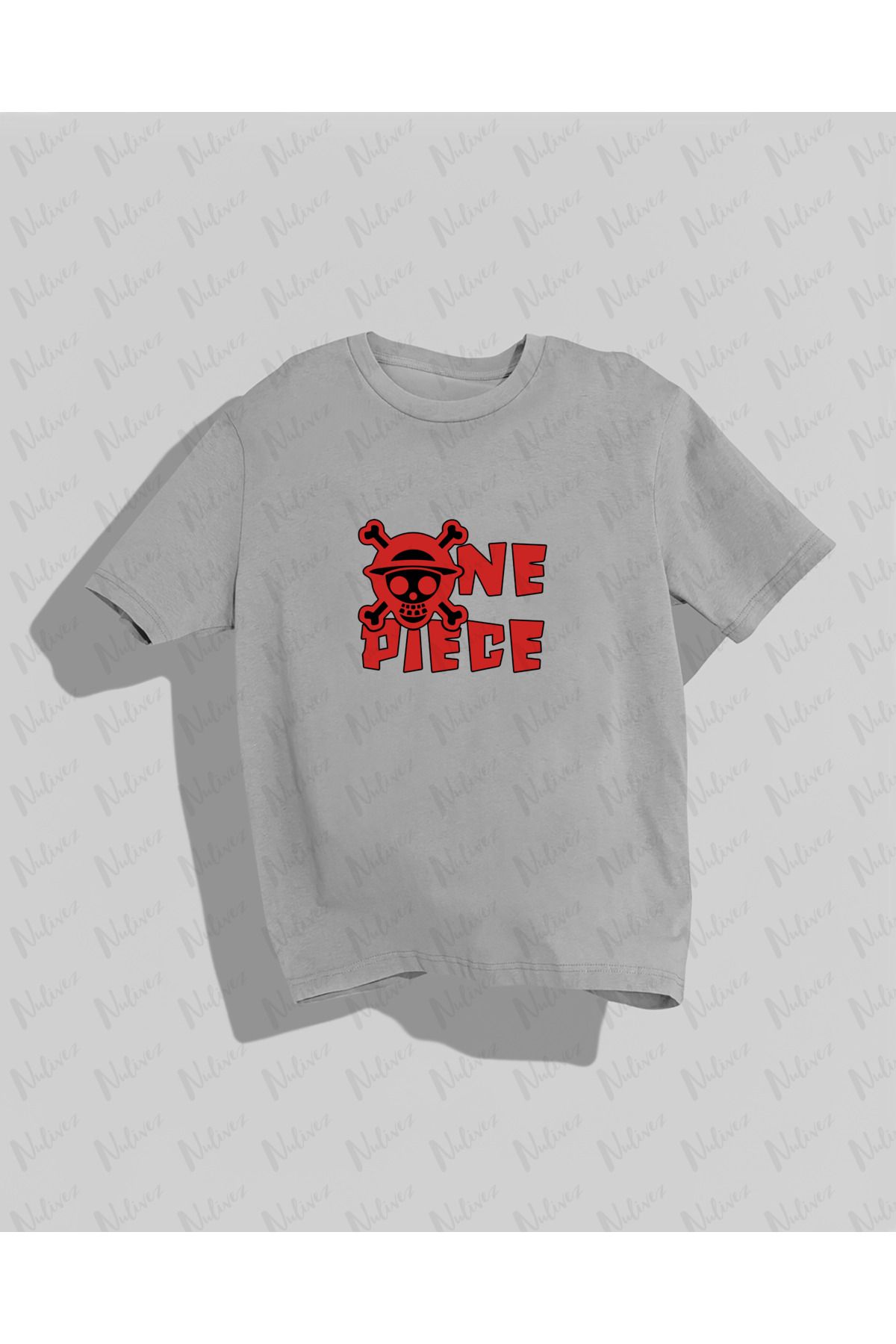 Nulivez One Piece Tasarımı Baskılı Yüksek Kalite Kompakt Unisex Oversize T-Shirt
