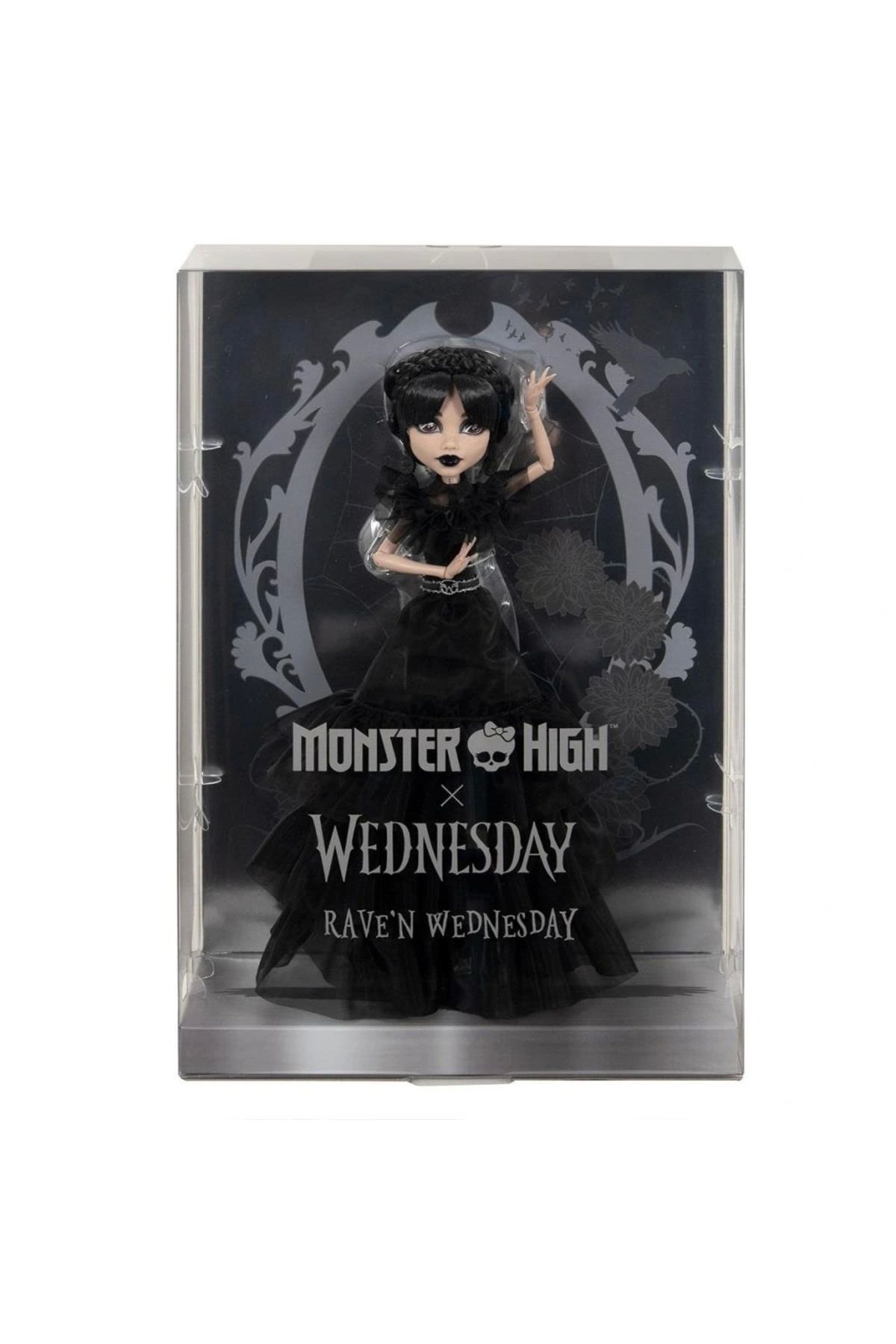 OurStyles HXJ03 Monster High Wednesday Balo Elbiseli Bebek